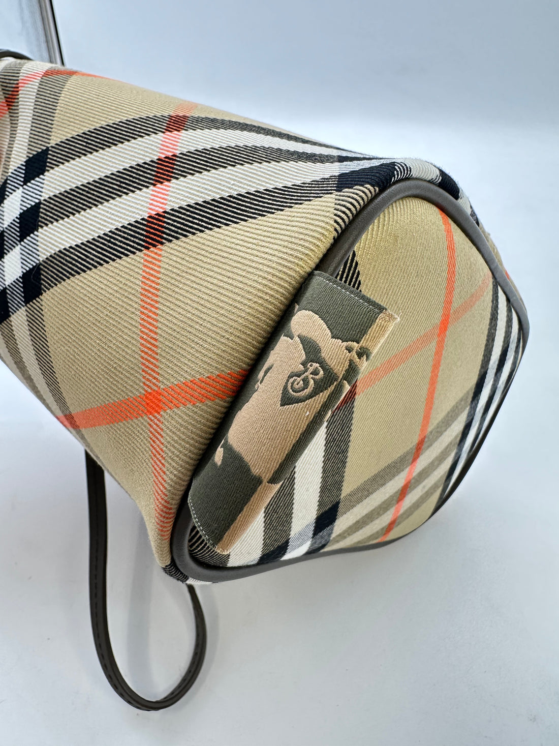 Burberry Drawstring Check Bucket Shoulder Bag Brown BRbucket