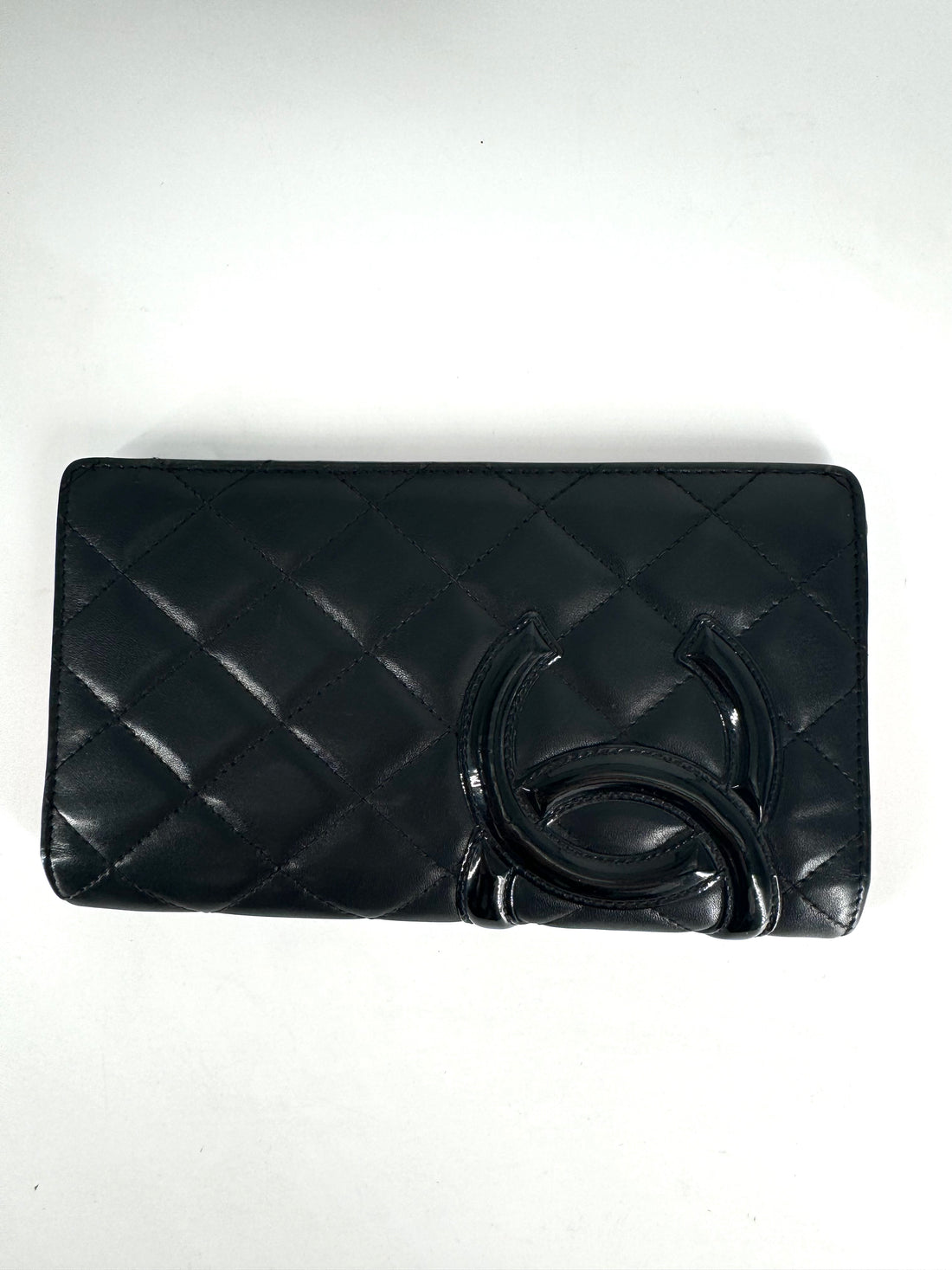 Chanel Cambon Bifold Wallet Black CC