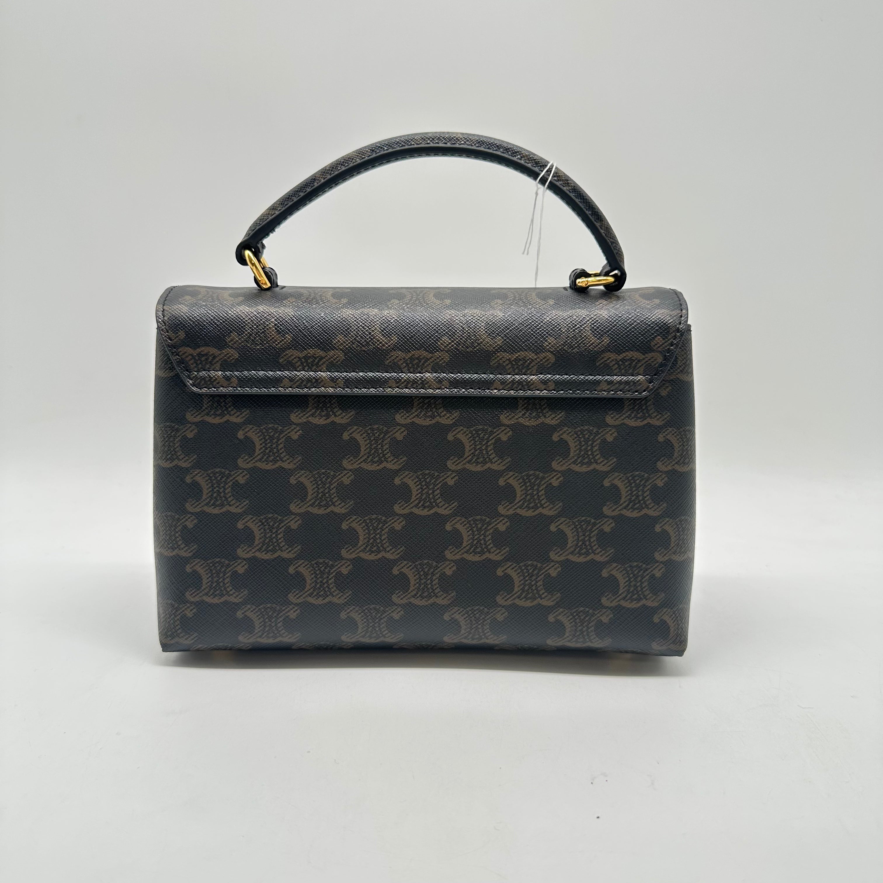 Celine Triomphe Canvas Teen Nino Tan Handbag CEHandle