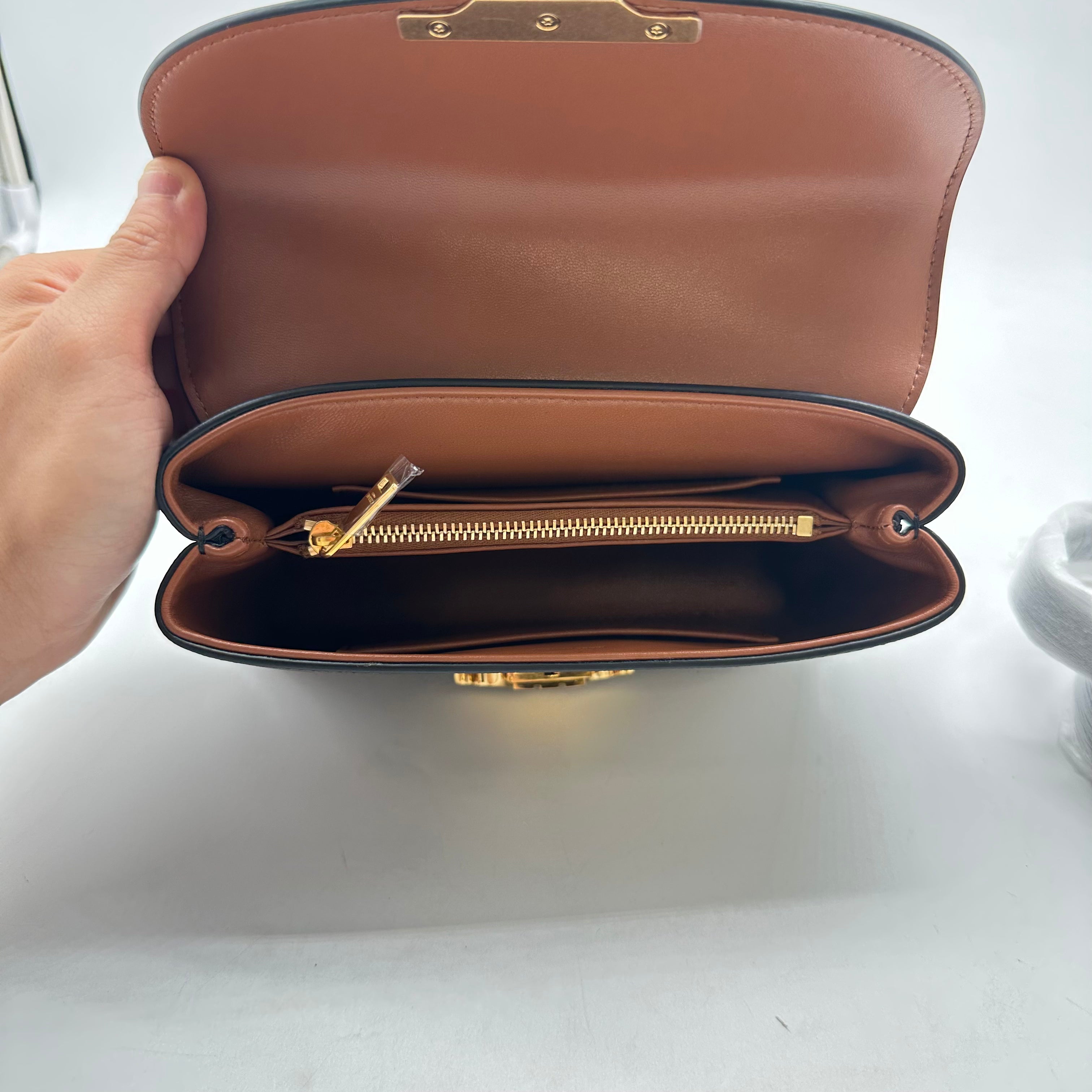 Celine Triomphe Canvas Teen Nino Tan Handbag CEHandle