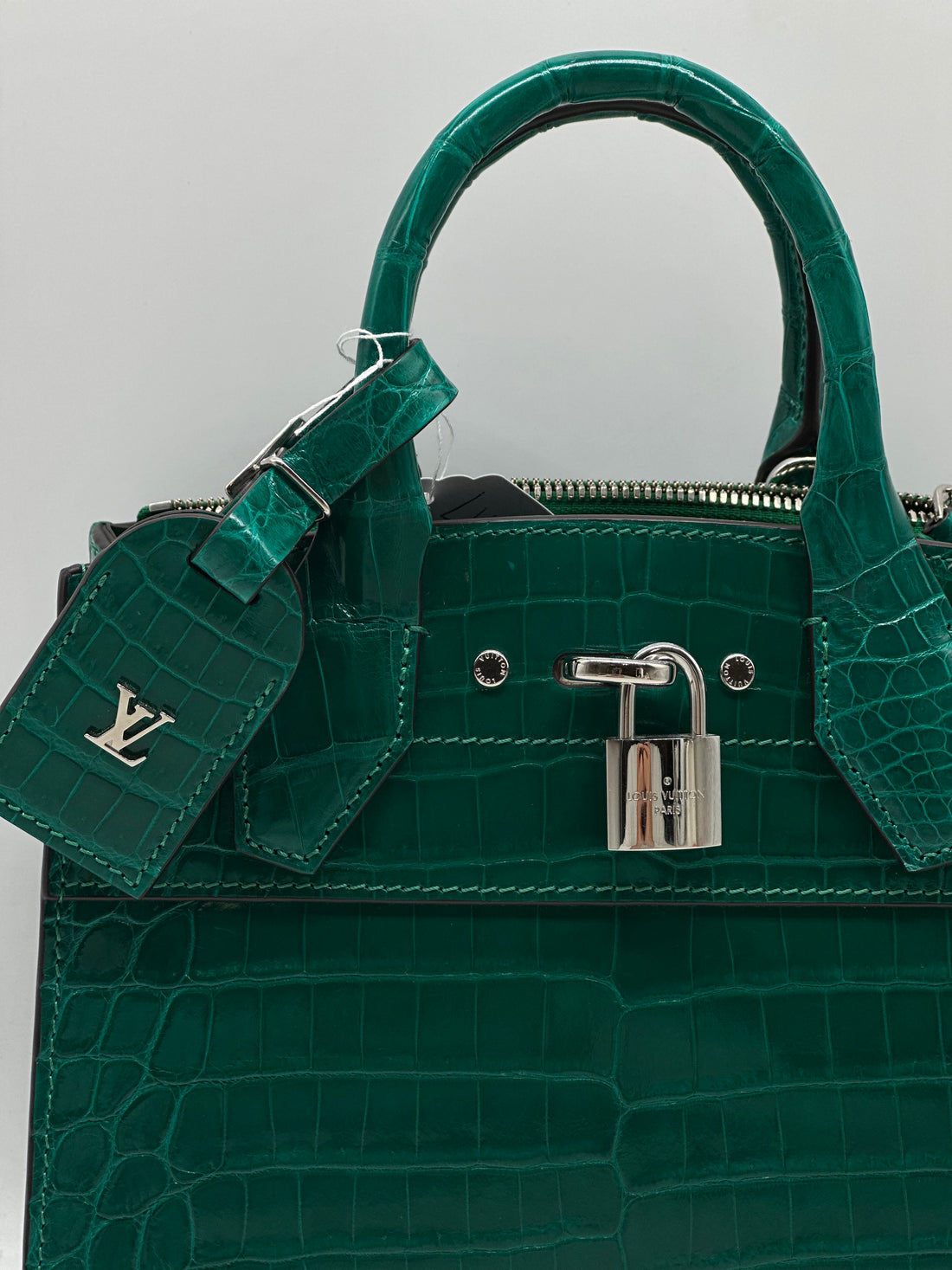 Louis Vuitton City Steamer Crocodile Nano Shoulder Bag Green lv1043