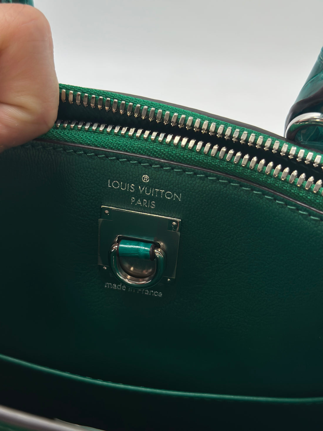Louis Vuitton City Steamer Crocodile Nano Shoulder Bag Green lv1043