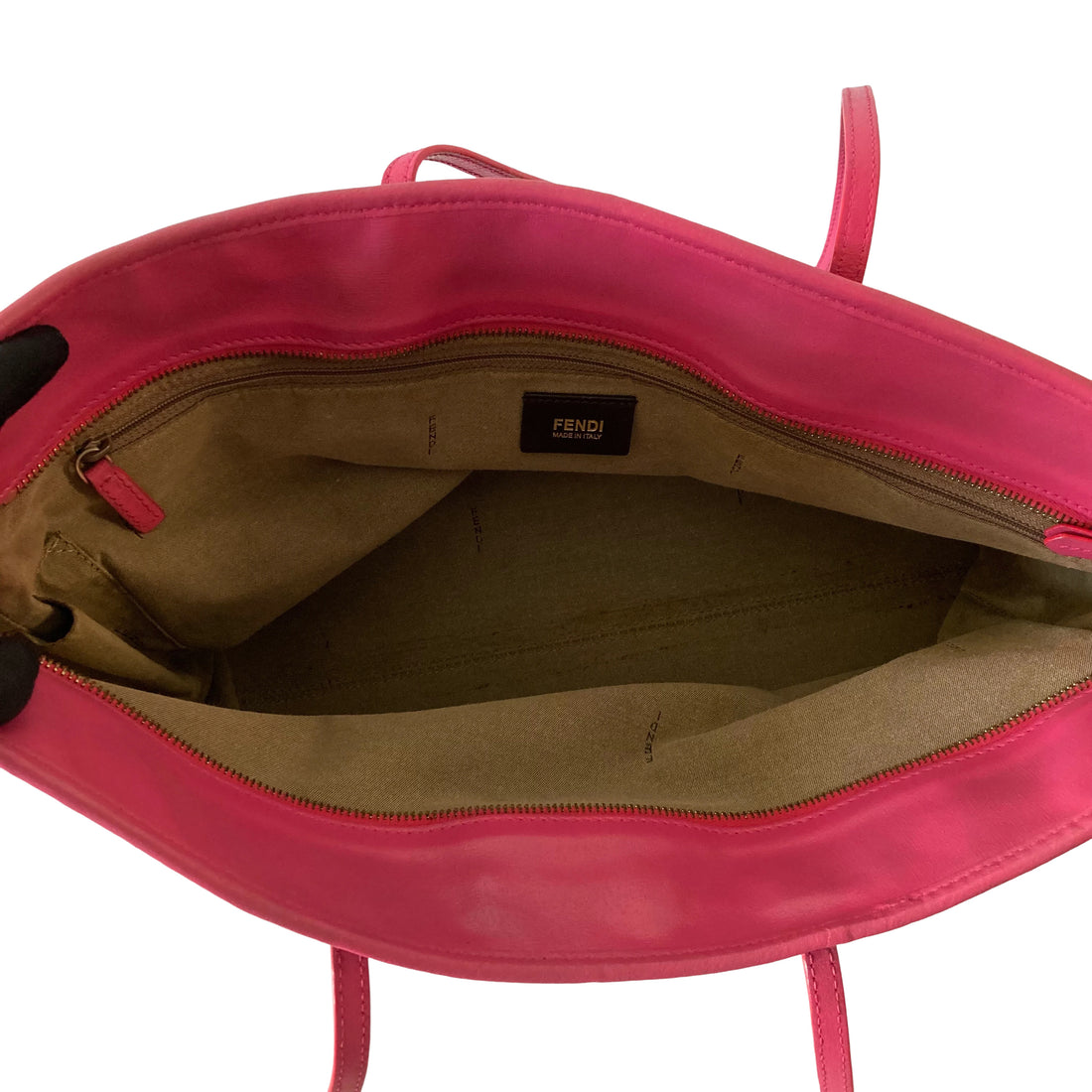 Fendi Zucca Vitello Elite Medium Roll Tote