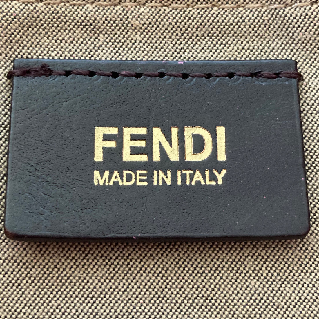 Fendi Zucca Vitello Elite Medium Roll Tote