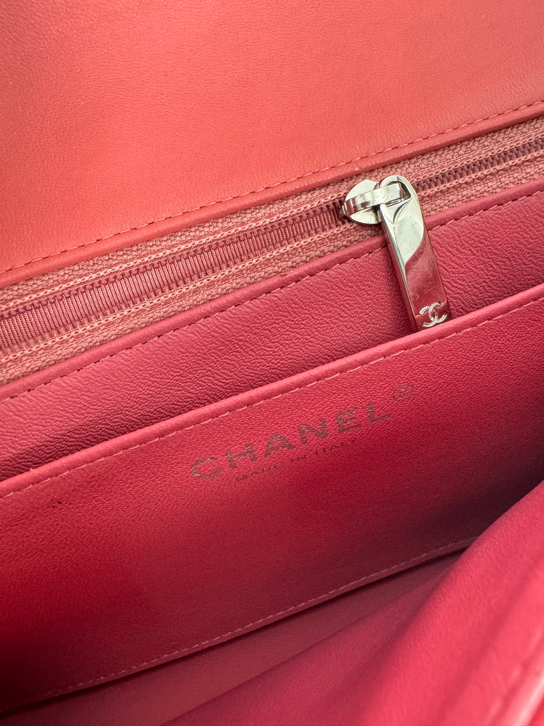 Chanel TriColor Pink Single Flap With Charms