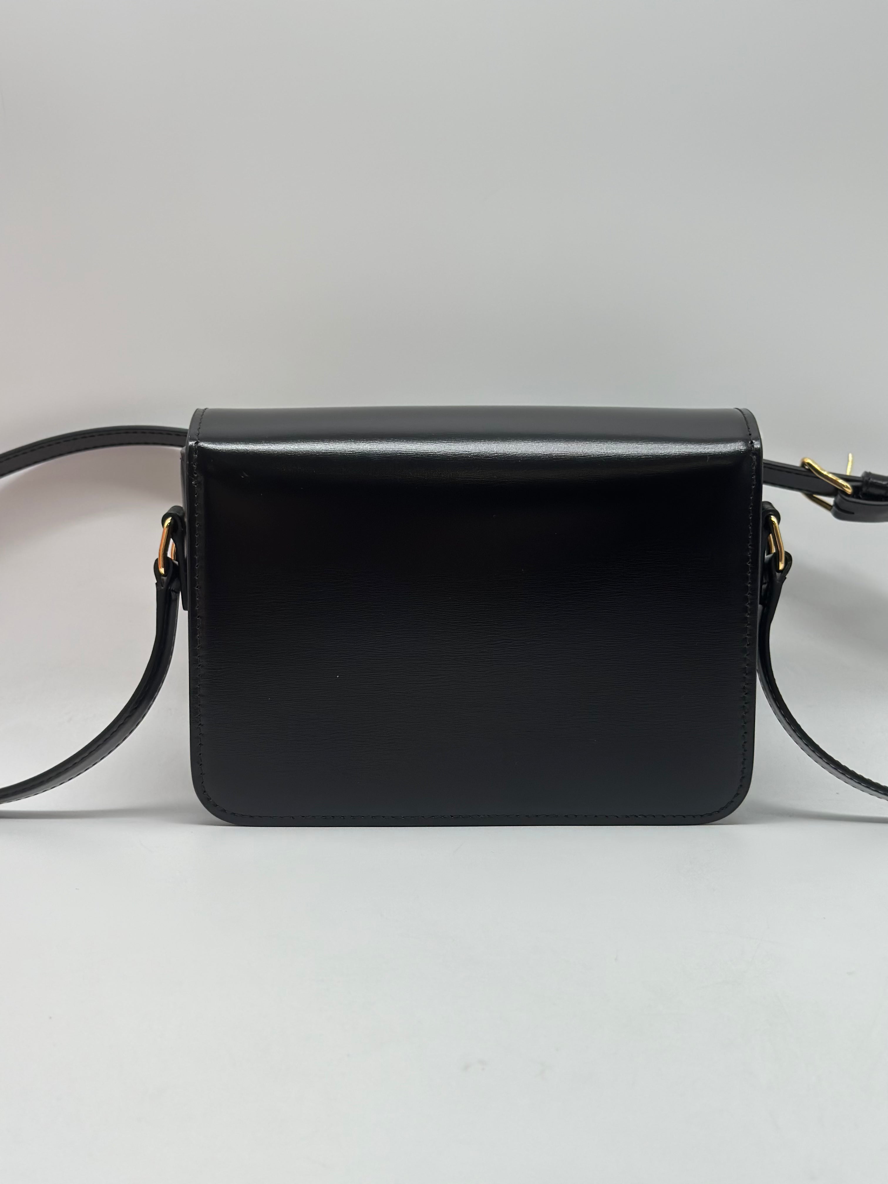 Celine Classique Triomphe Leather Shoulder Bag CE95