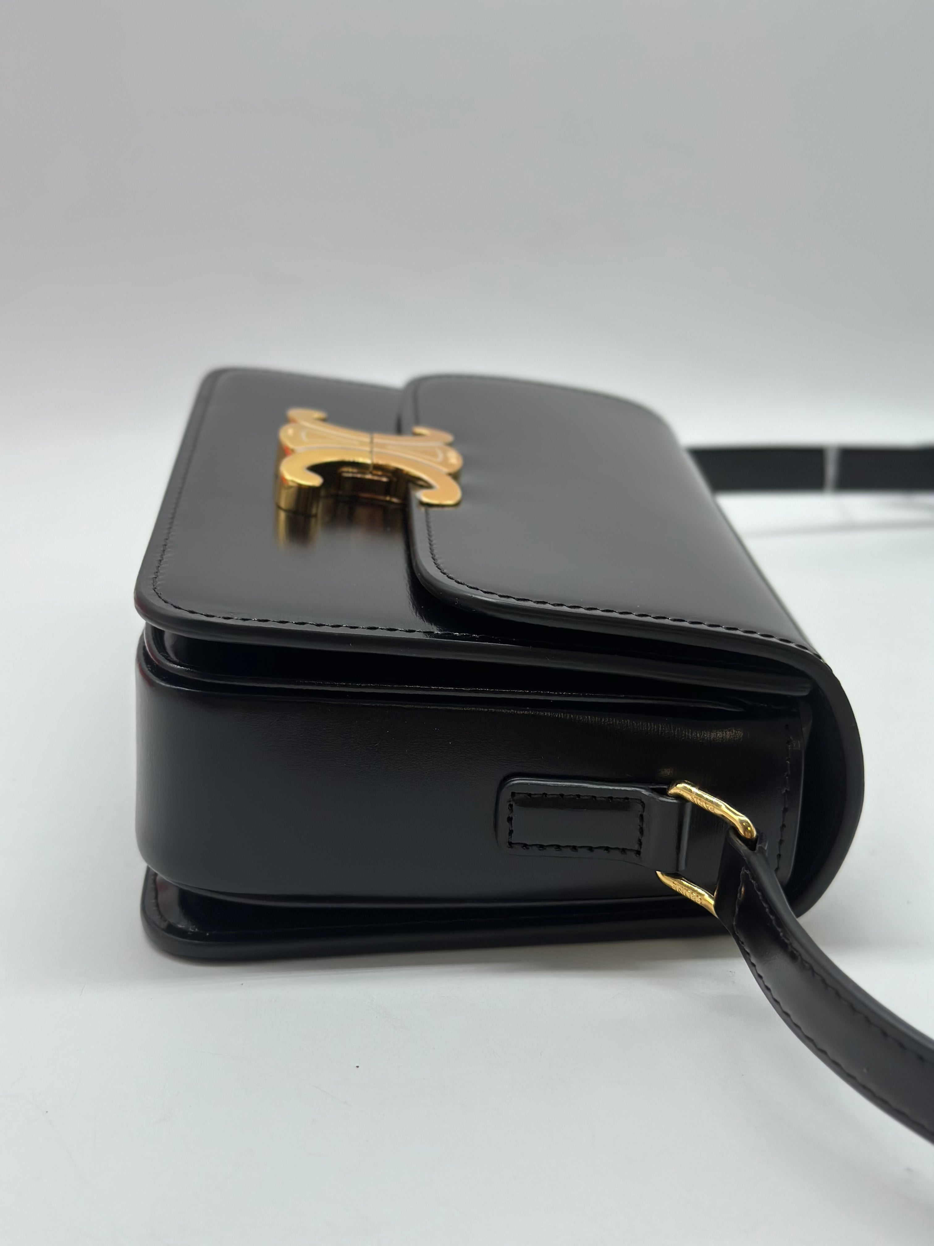 Celine Classique Triomphe Leather Shoulder Bag CE95