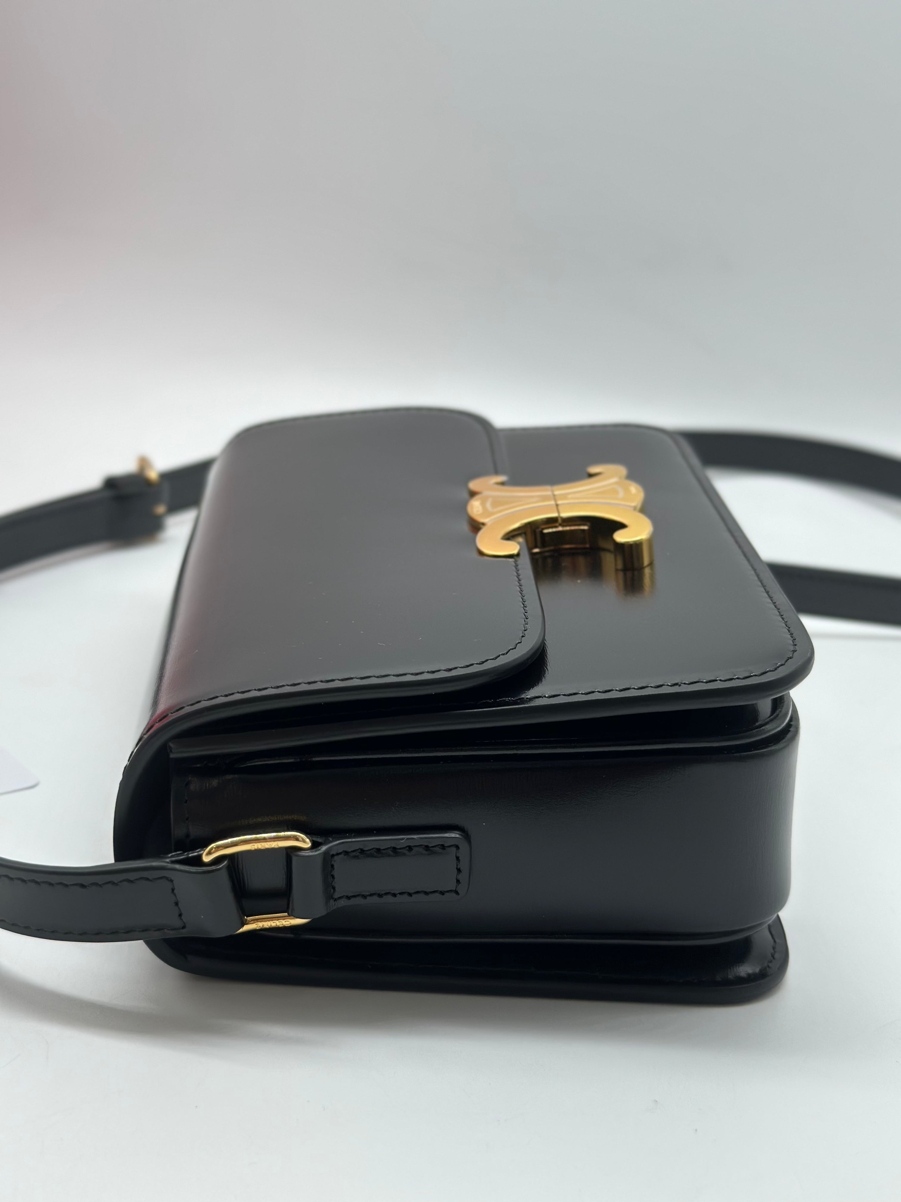 Celine Classique Triomphe Leather Shoulder Bag CE95