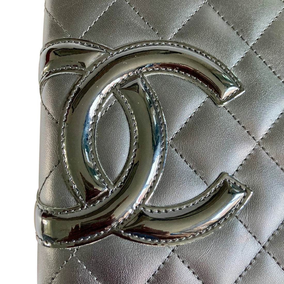 Chanel Cambon Bifold Wallet Black CC
