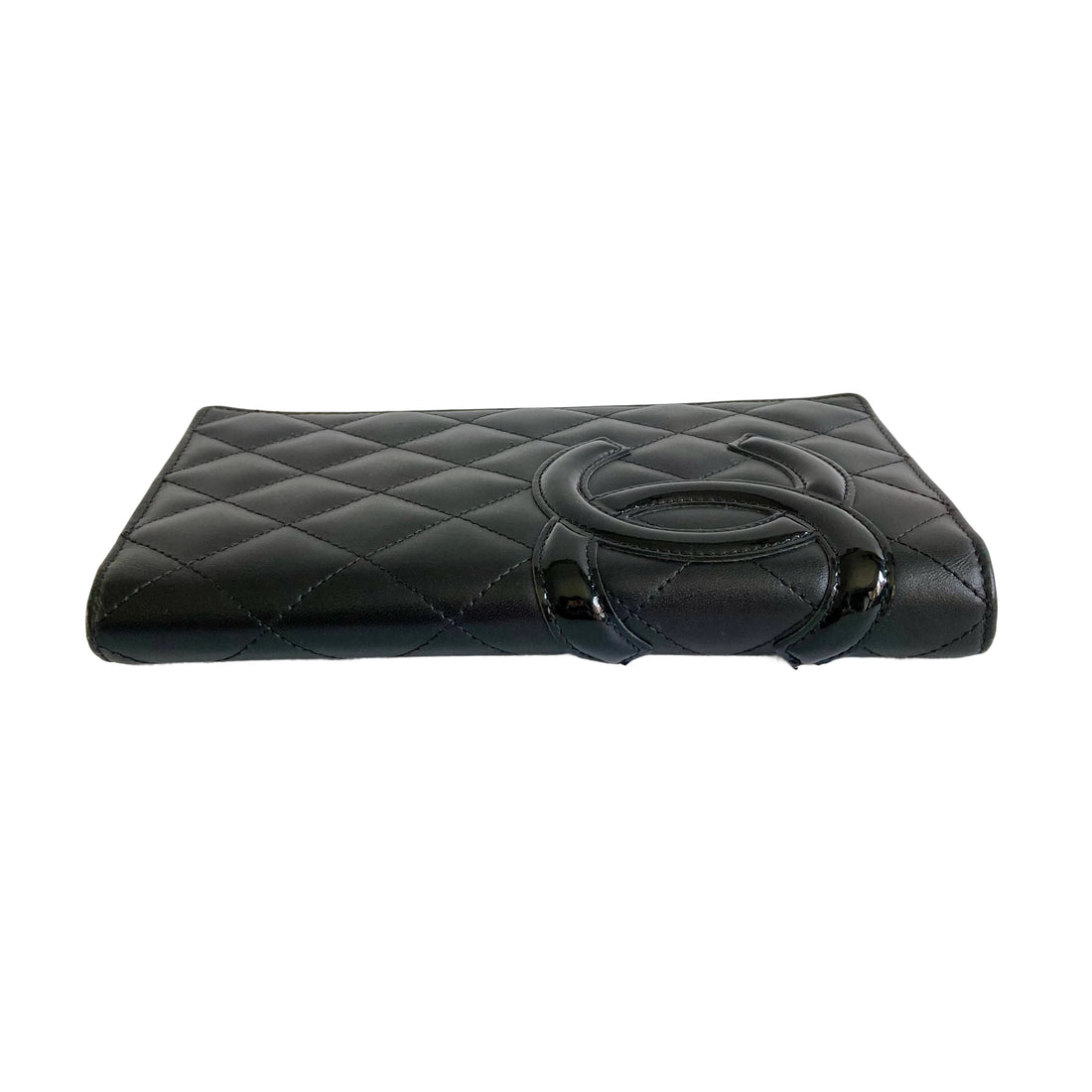 Chanel Cambon Bifold Wallet Black CC