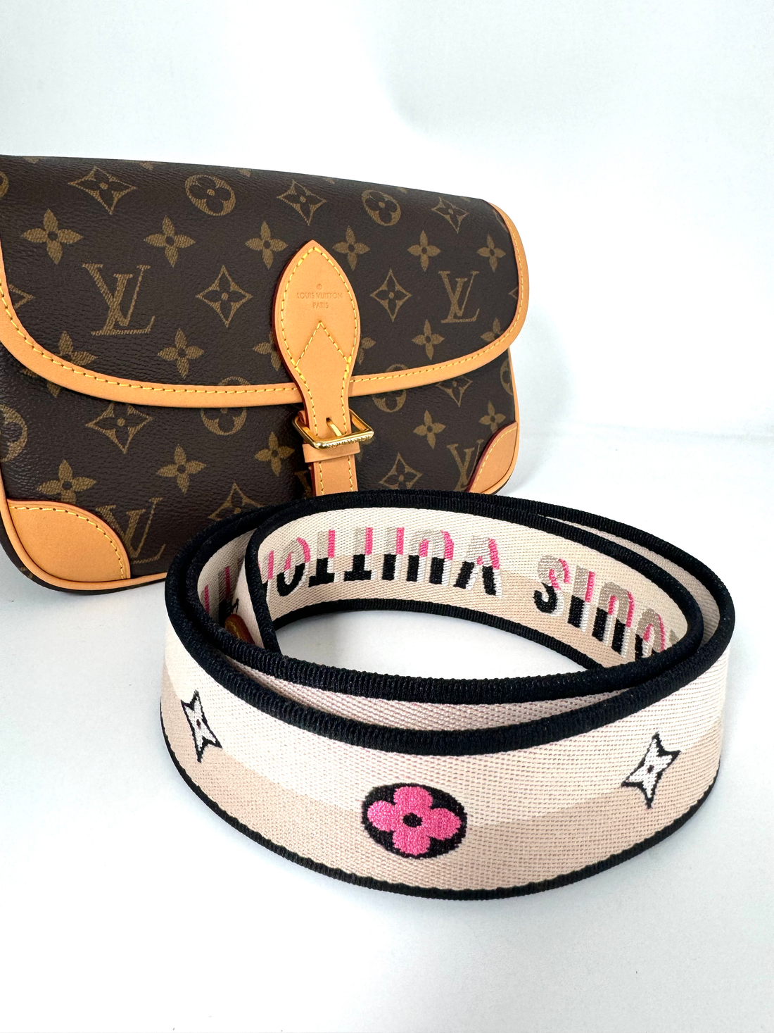 Louis Vuitton Diane Black Monogram Fullset 2025 microchipped