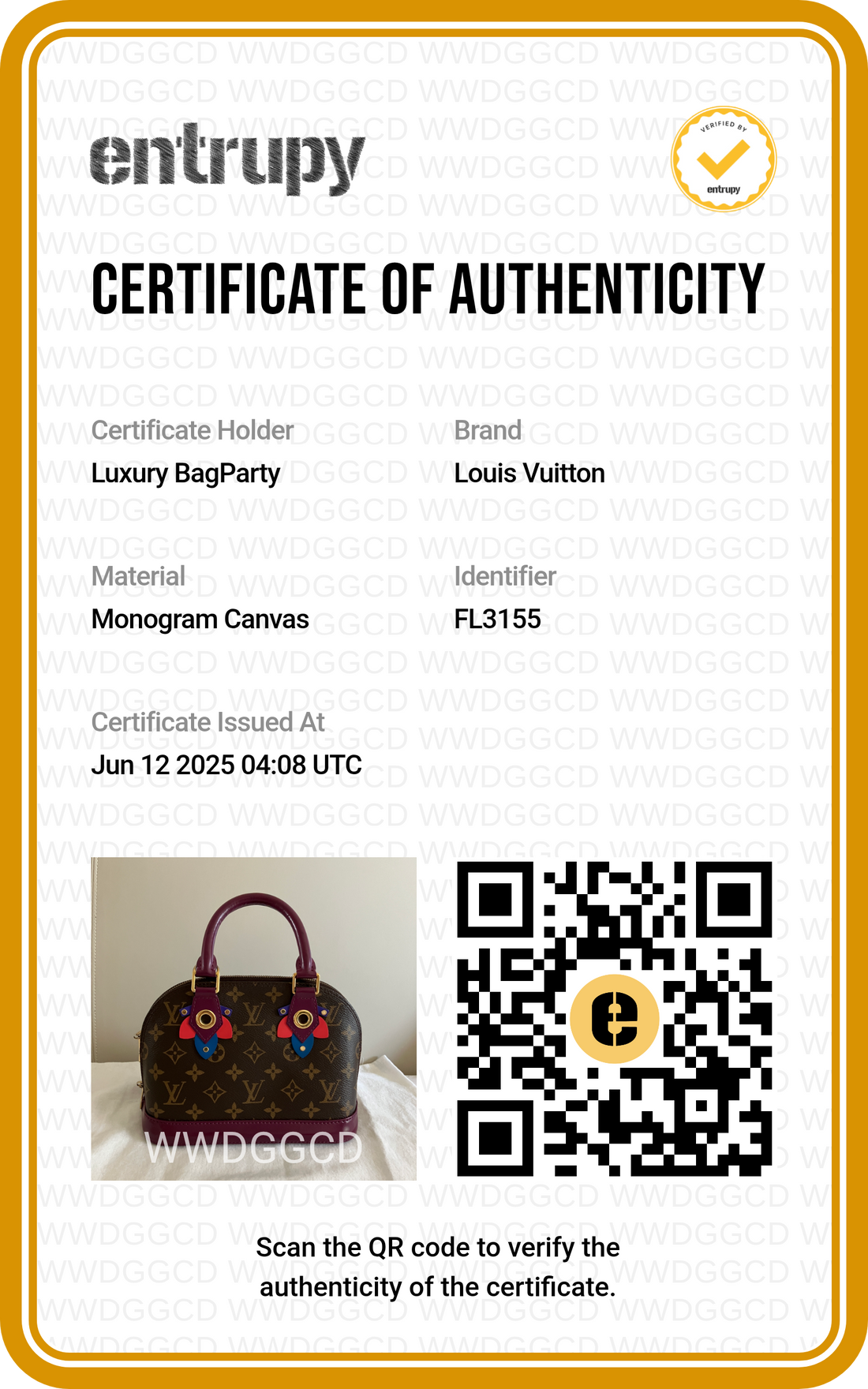 Louis Vuitton Classic Monogram Totem Alma BB Magenta Purple LV487