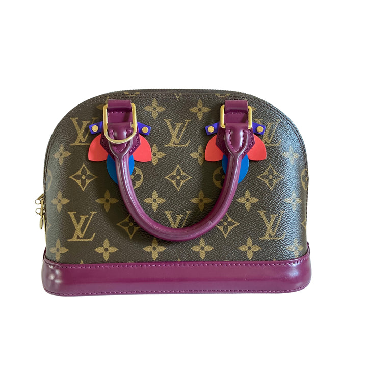Louis Vuitton Classic Monogram Totem Alma BB Magenta Purple LV487