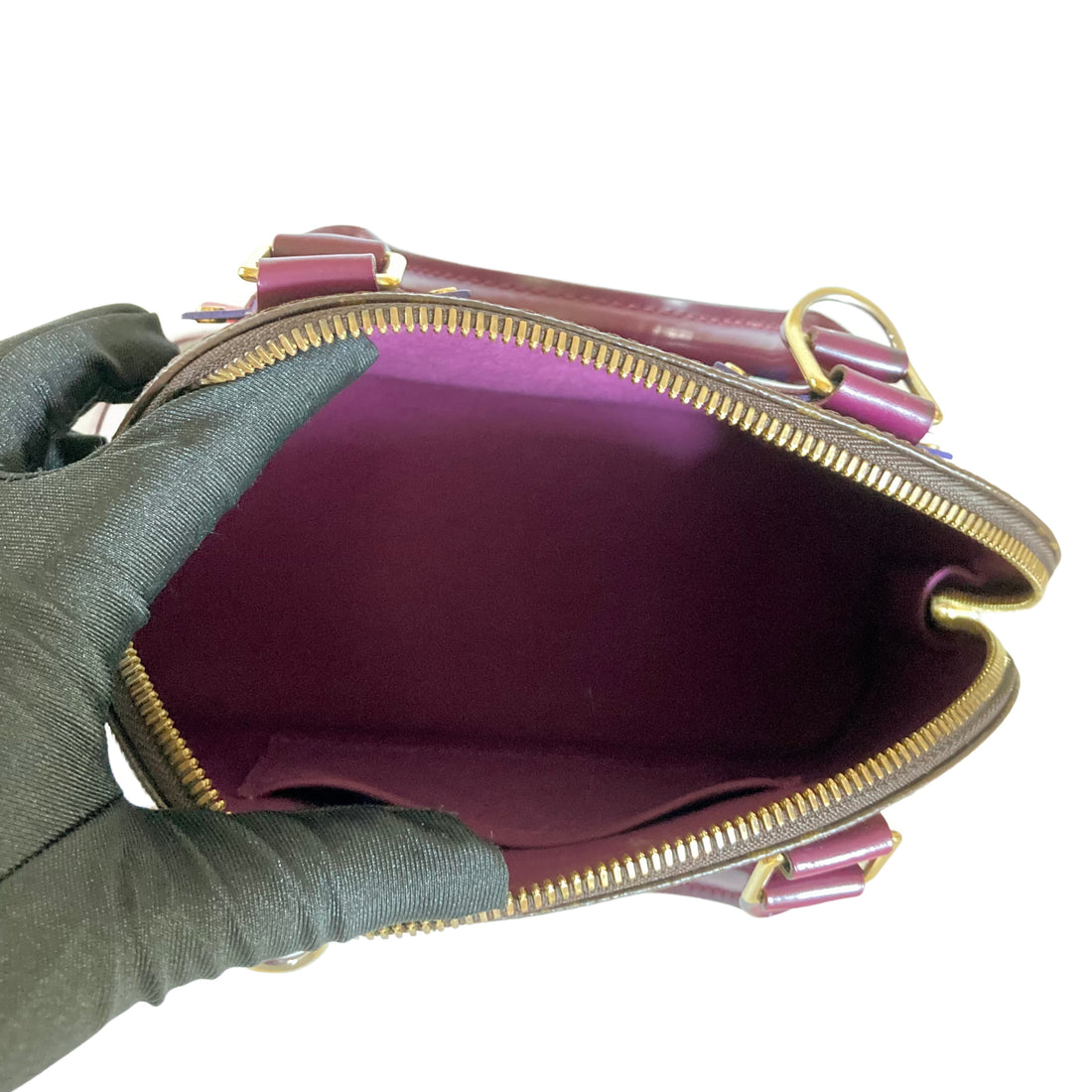 Louis Vuitton Classic Monogram Totem Alma BB Magenta Purple LV487