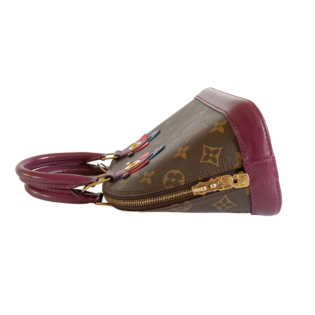 Louis Vuitton Classic Monogram Totem Alma BB Magenta Purple LV487