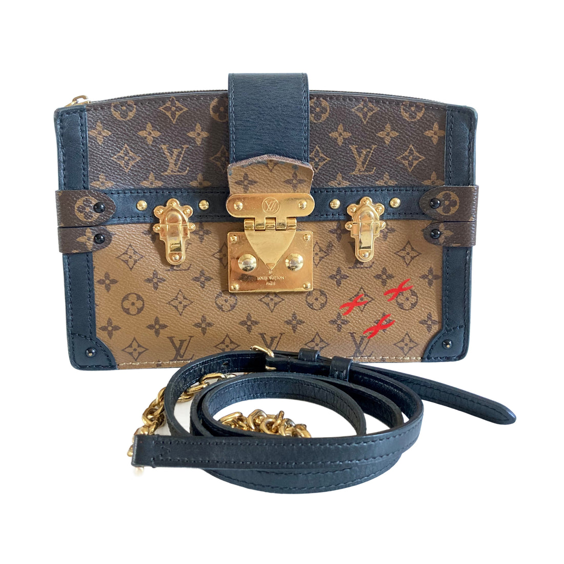 Louis Vuitton Reverse Monogram Trunk Microchipped lv1045