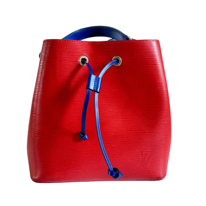 Louis Vuitton Epi Neonoe Navy Red