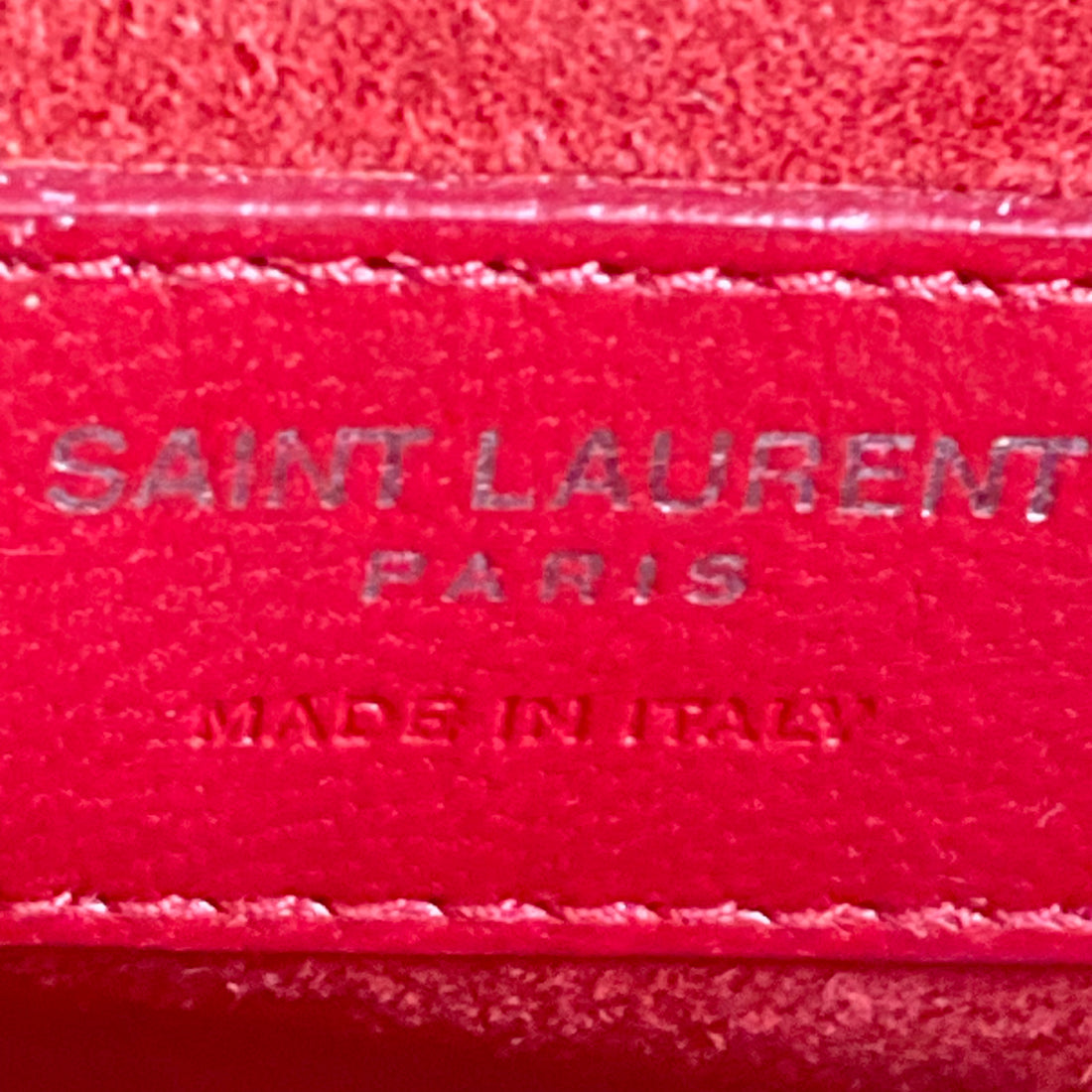 Saint Laurent Sunset Red Leather Shoulder Bag