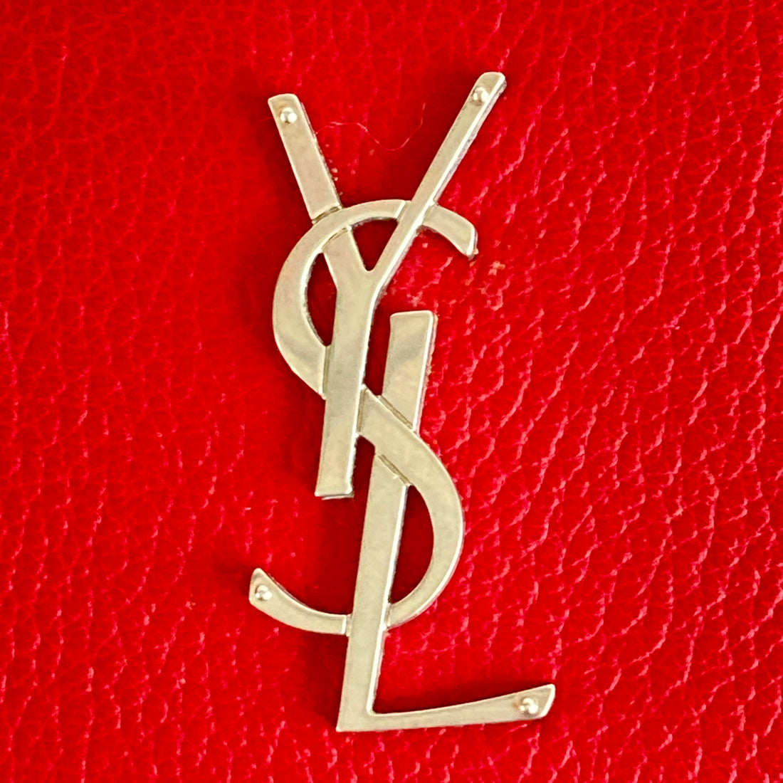 Saint Laurent Sunset Red Leather Shoulder Bag