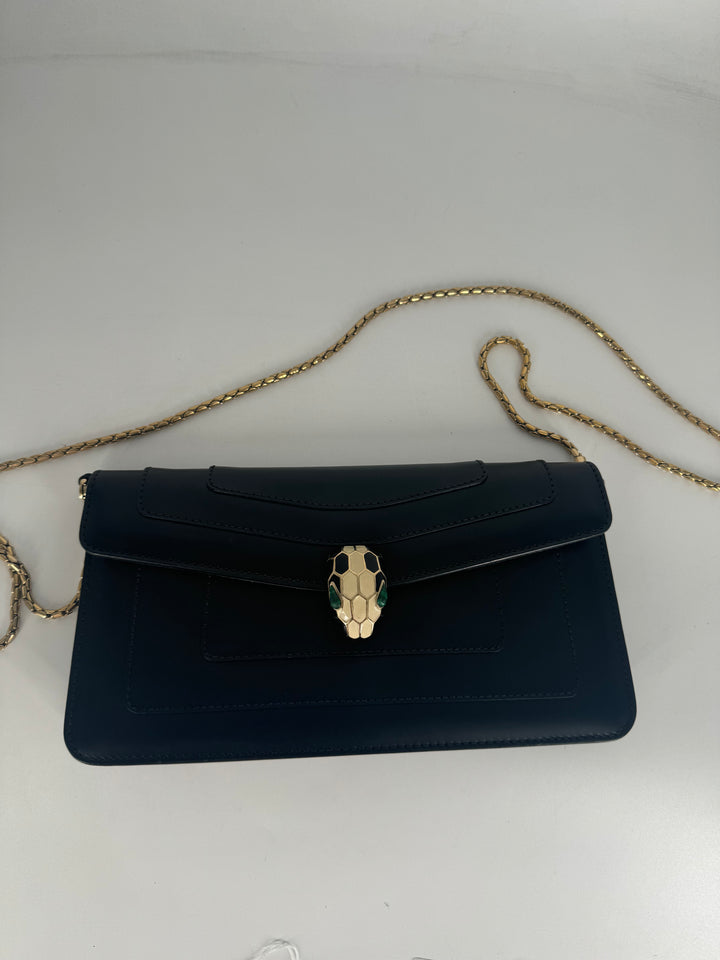 BVLGARI  Calfskin Serpenti Forever Shoulder