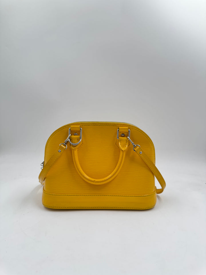 Louis Vuitton Yellow Alma BB Epi