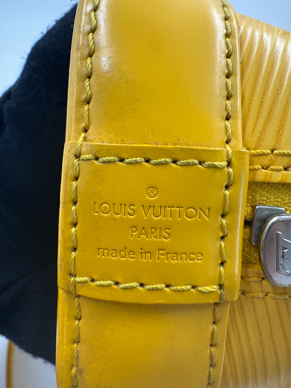 Louis Vuitton Yellow Alma BB Epi