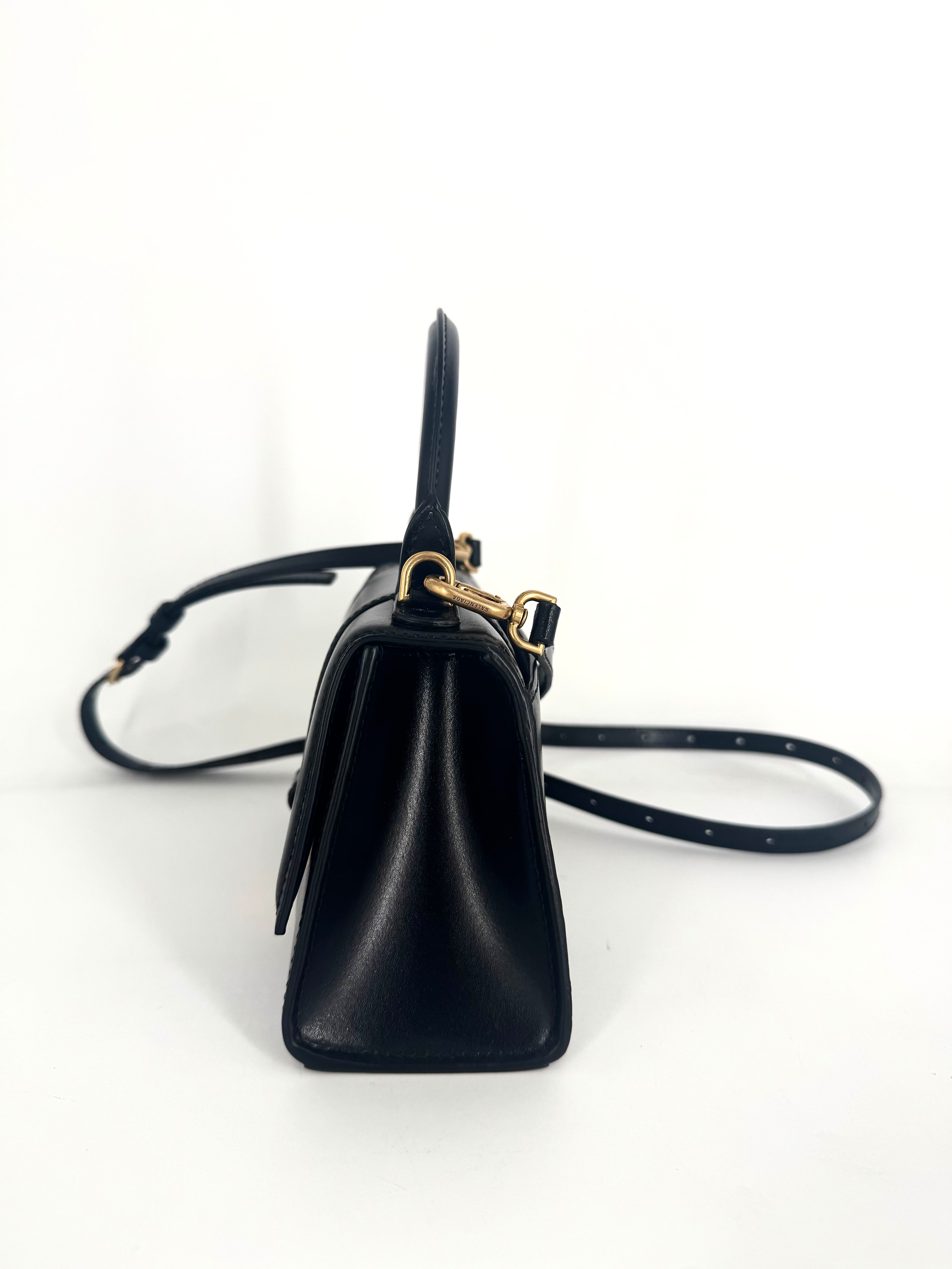 Balenciaga Hourglass Super Nano Top Handle Bag