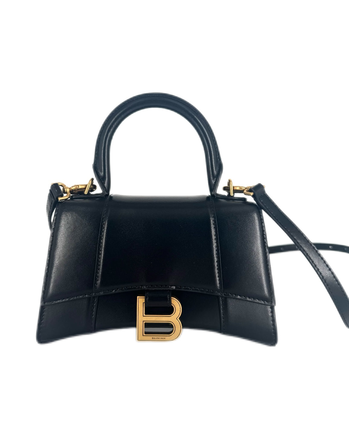 Balenciaga Hourglass Super Nano Top Handle Bag