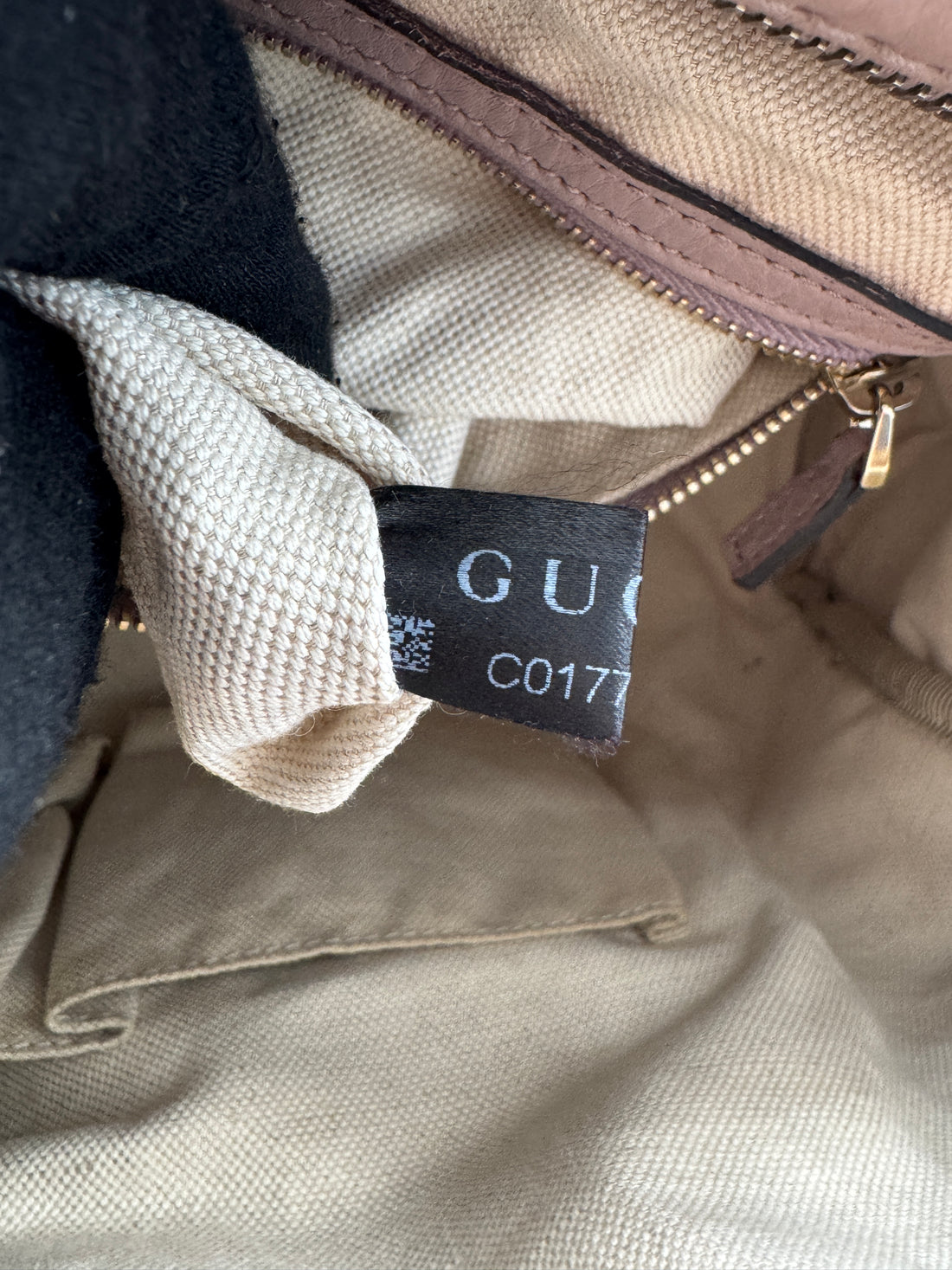 Boston Bag in Iconic GG Monogram with Pink Leather Trim