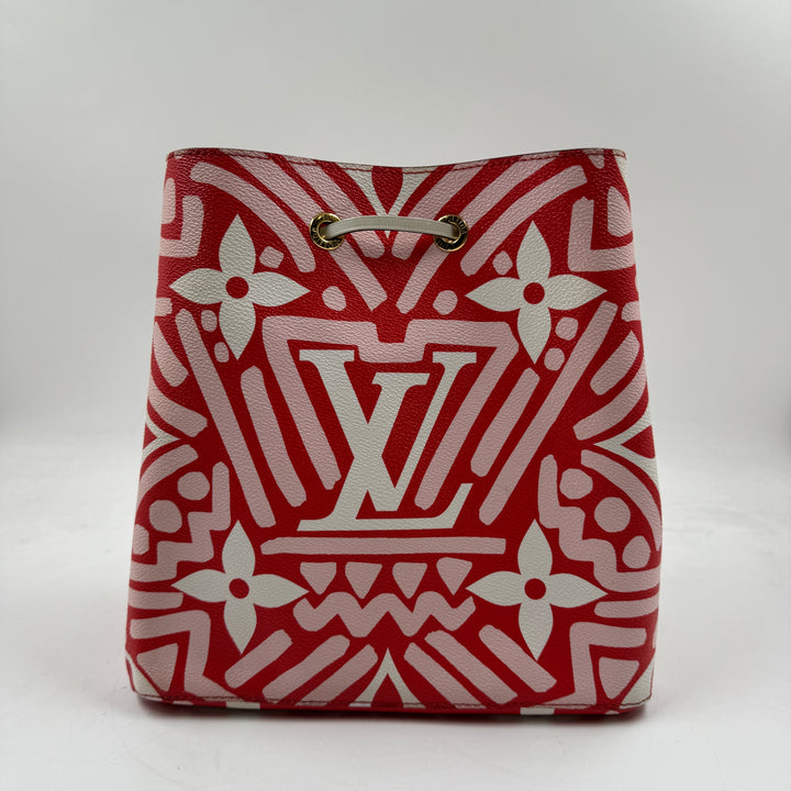 Louis Vuitton Monogram Graint Crafty Neoneo MM Rouge Rose