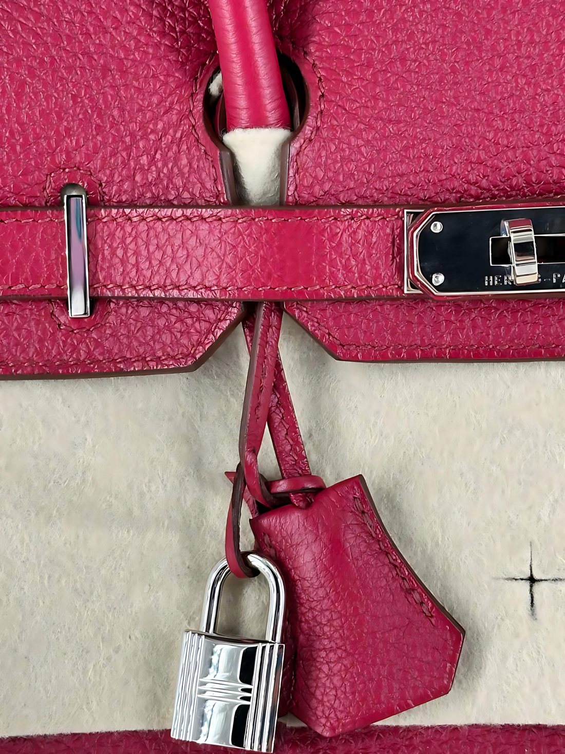 Hermes Birkin 30 Rouge Palladium Square N 2010