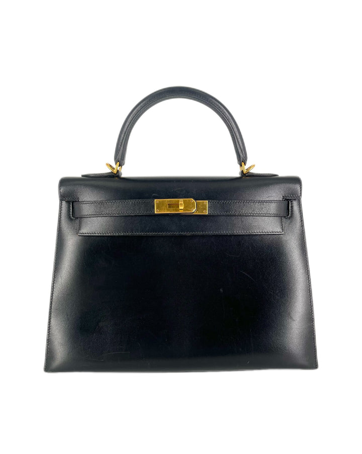 Hermes Kelly 32 Box Black Year 2004 HR15