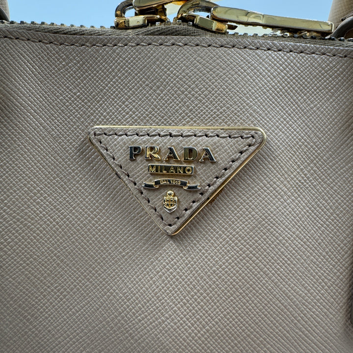 Prada saffiano promenade tote taupe