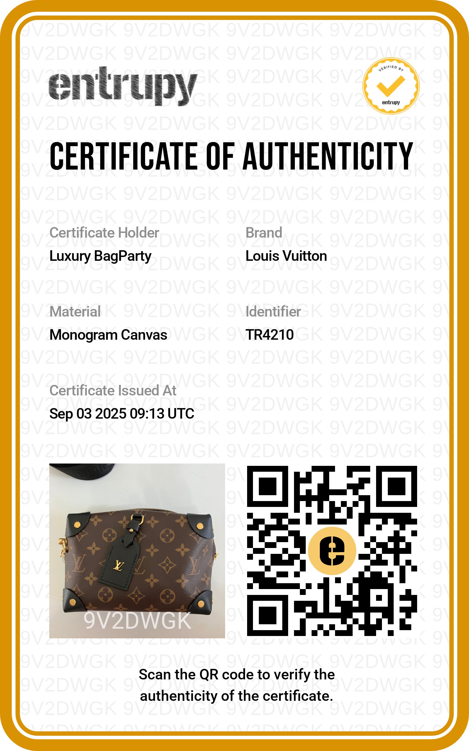 Louis Vuitton Souple Petite Malle Monogram Handbag TR4210 LV1007