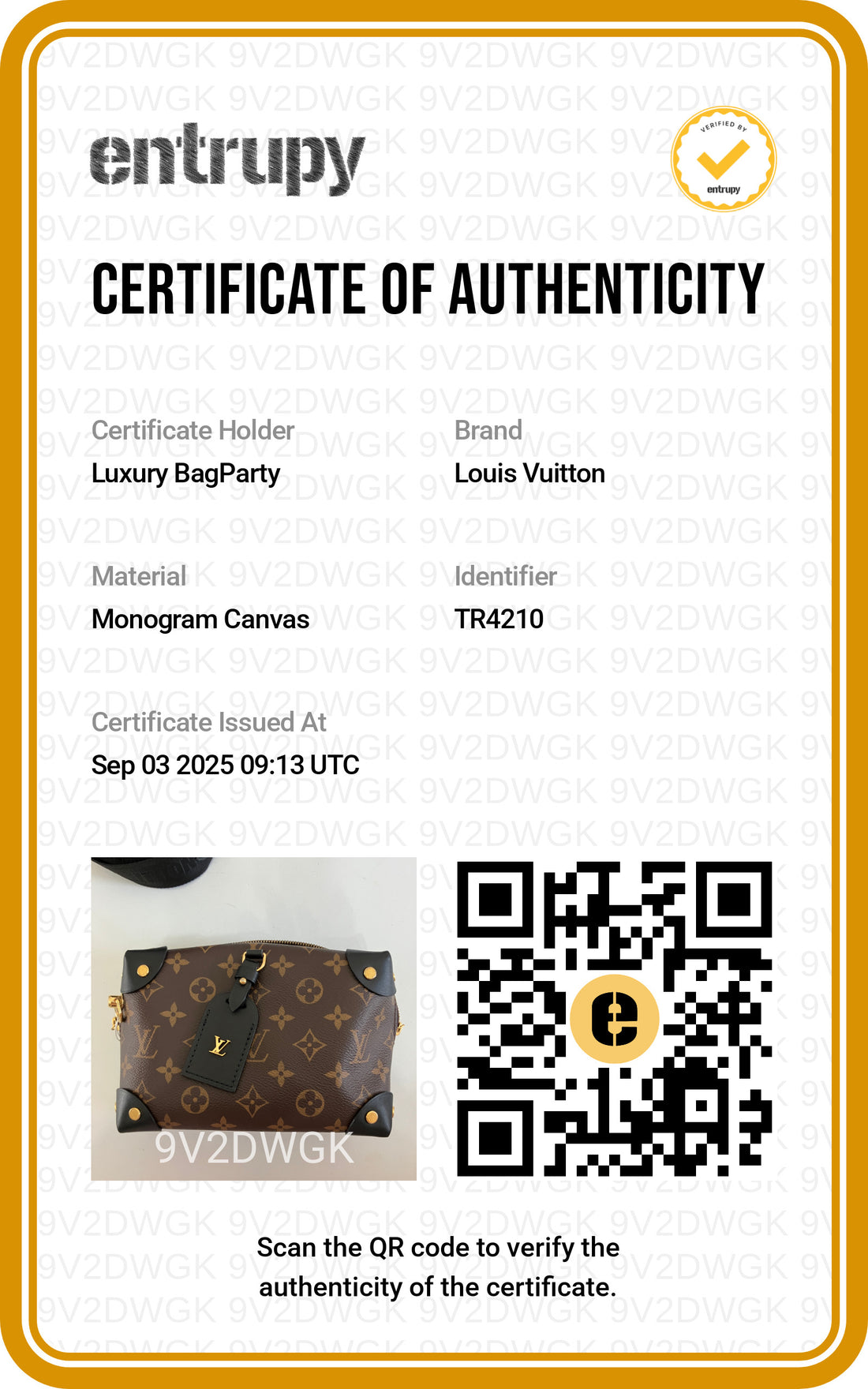 Louis Vuitton Souple Petite Malle Monogram Handbag TR4210 LV1007