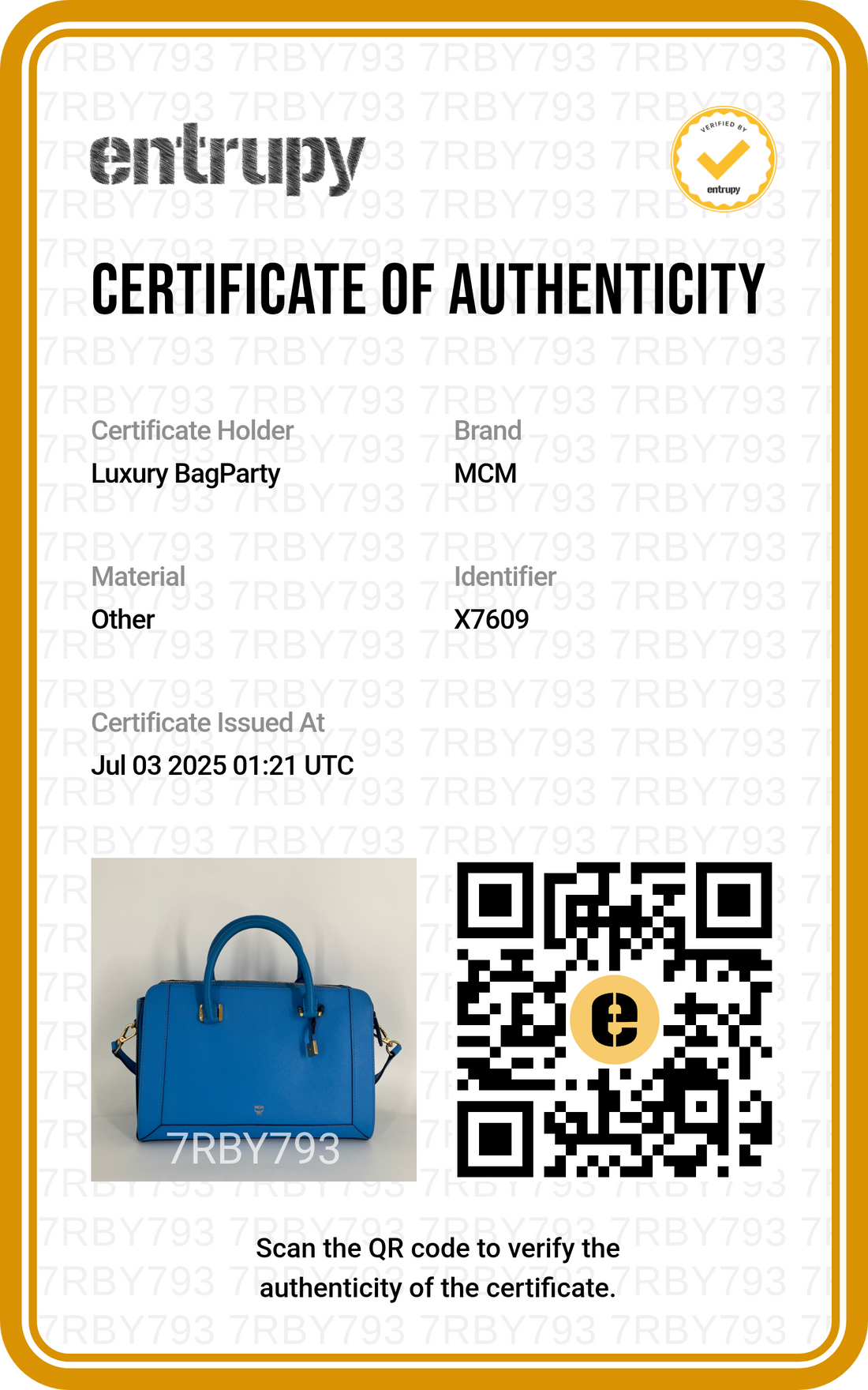 MCM Saffino Nuevo Tote Blue