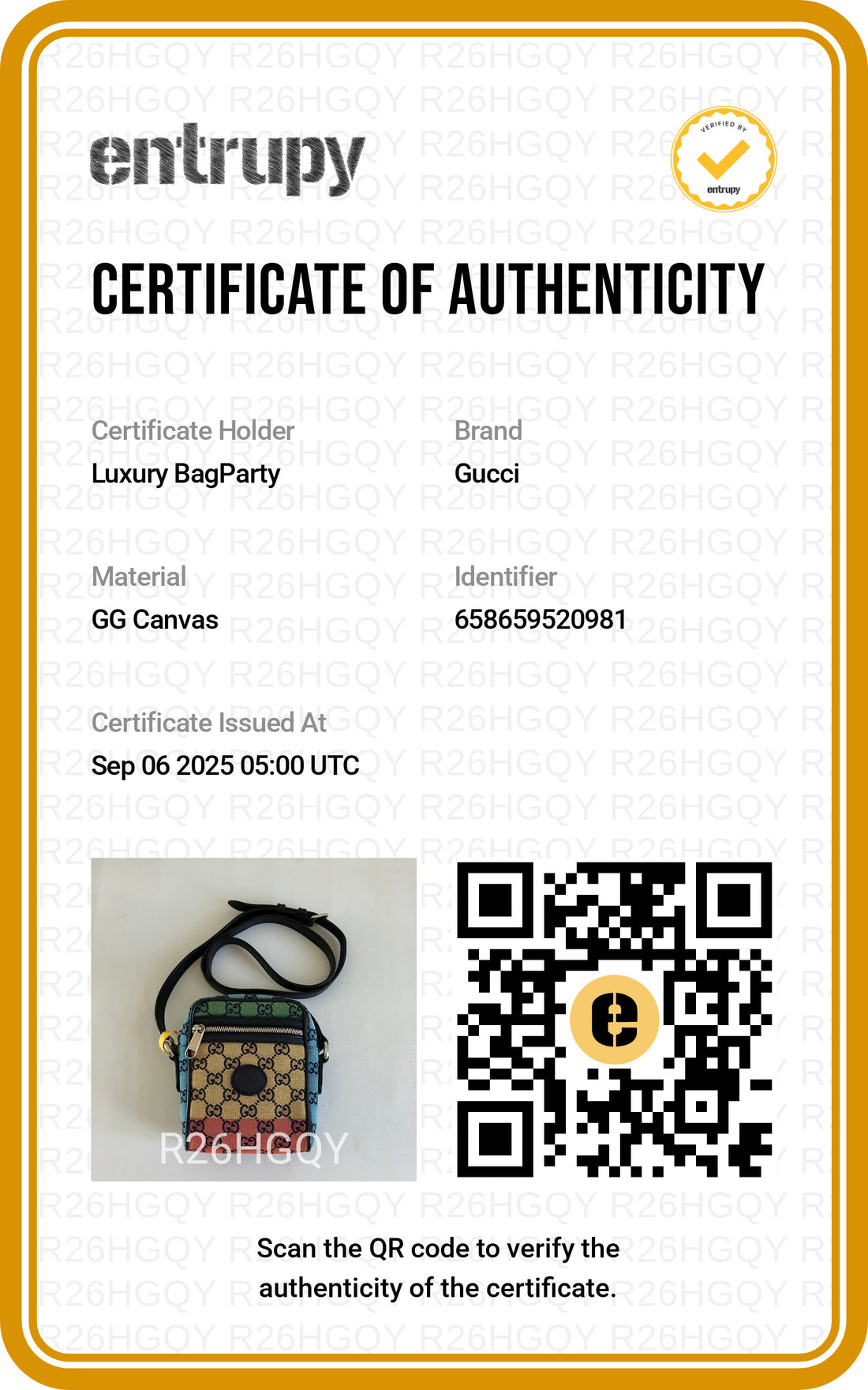 Gucci GG Canvas Crossbody Messenger Multicolor GG370