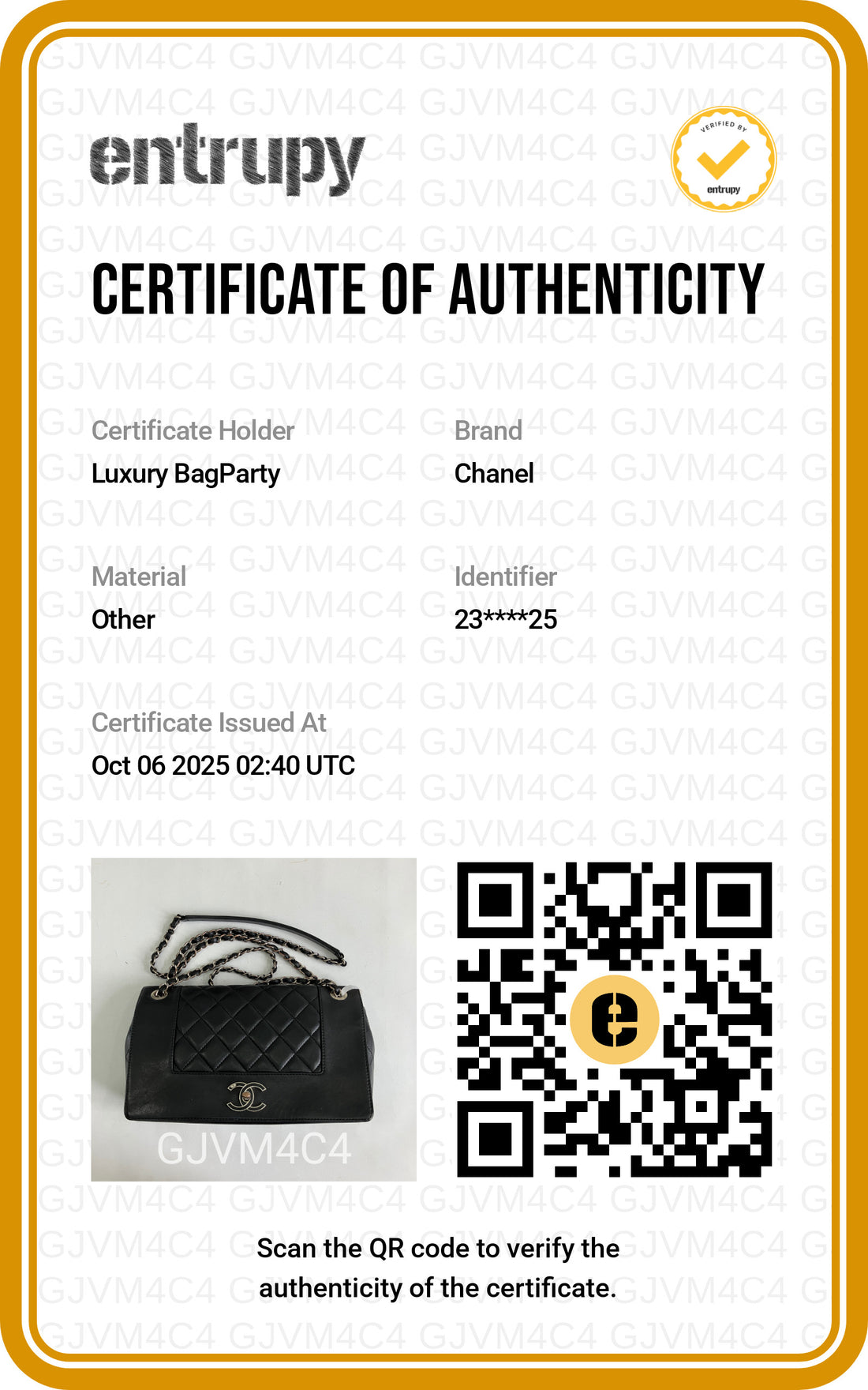 Chanel Quilted Vintage Mademoiselle Flap Black (23****25) CC558