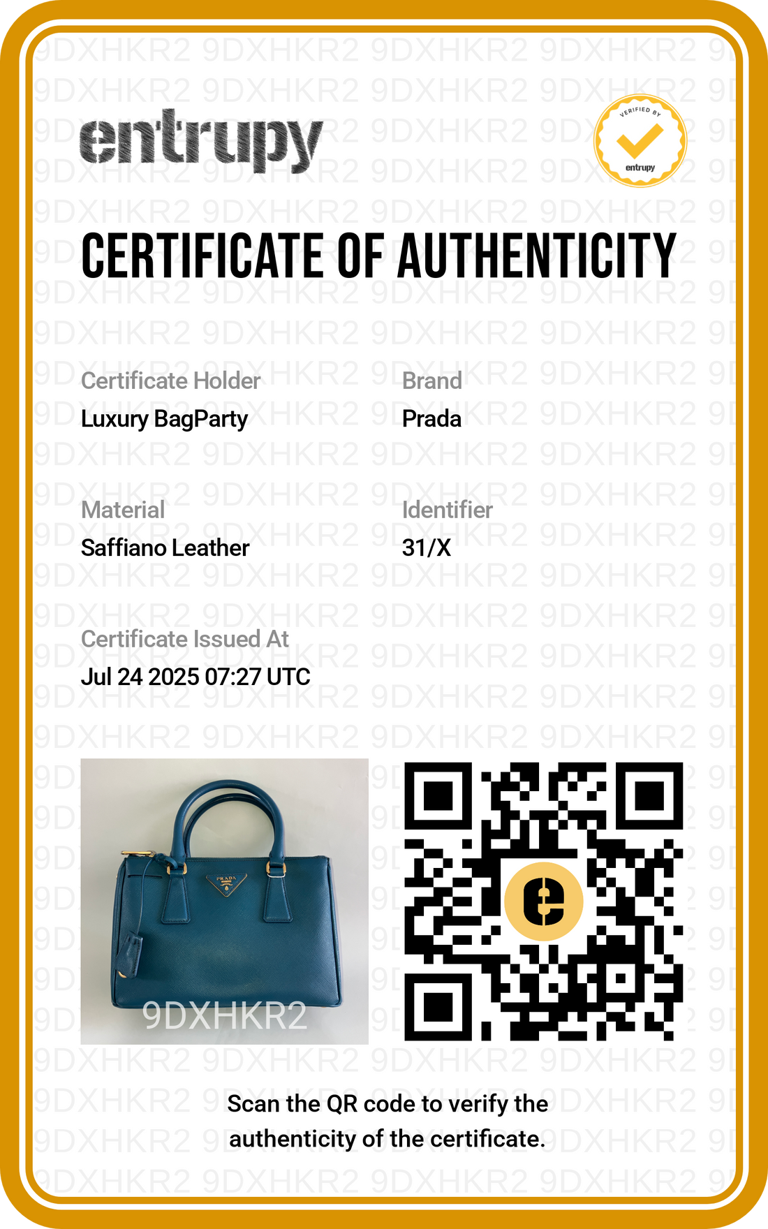 Prada Saffiano Lux Leather Mini Double Zip Tote Blue