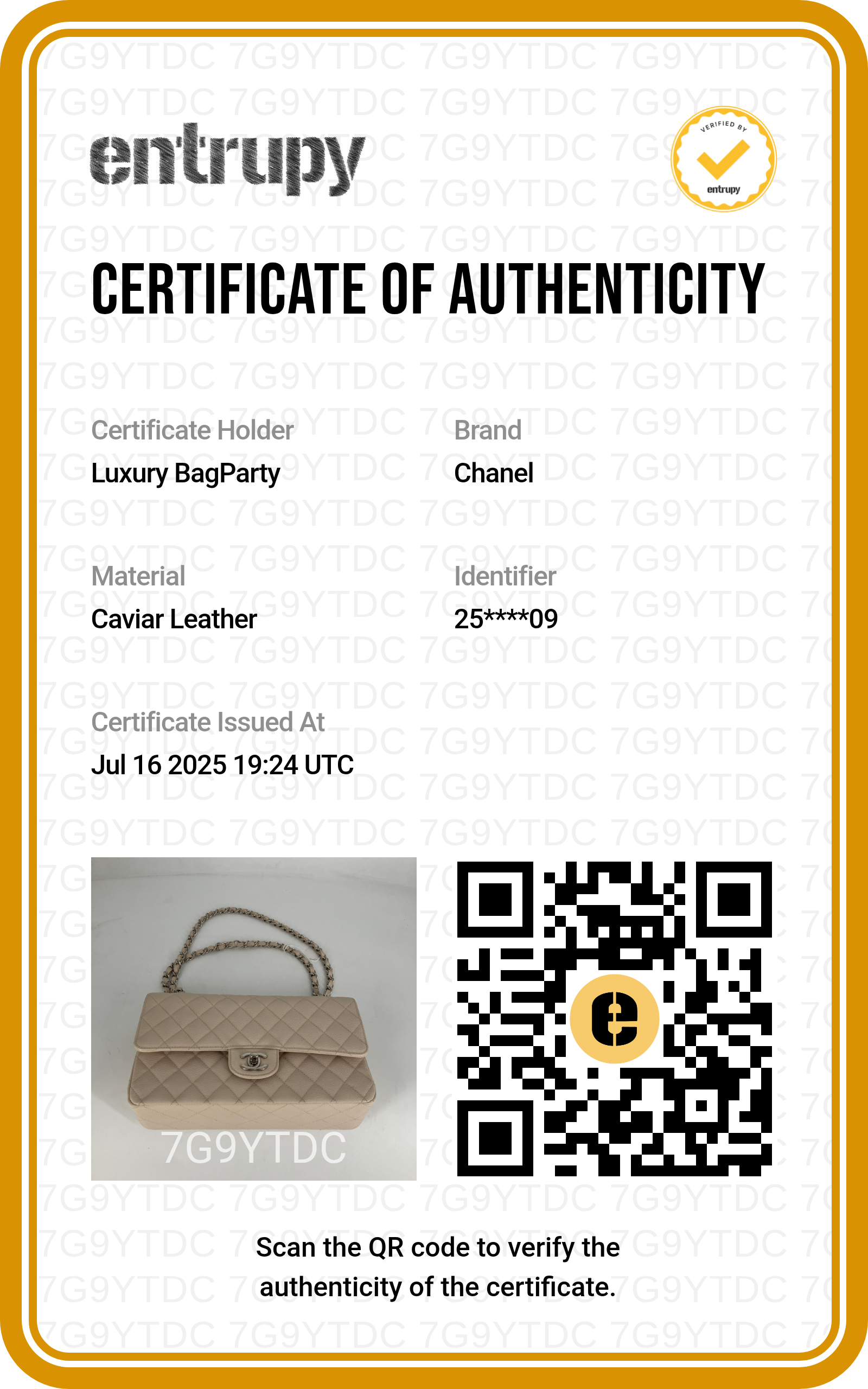 Chanel Caviar Double Flap Light Beige -25108409
