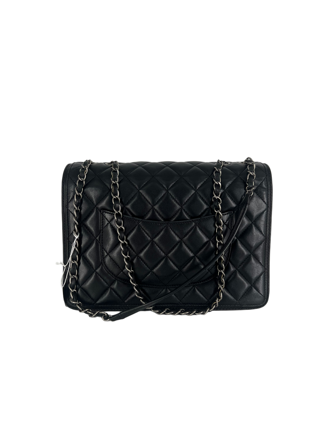 Chanel Lambskin Quilted Large Citizen Zip Flap Black