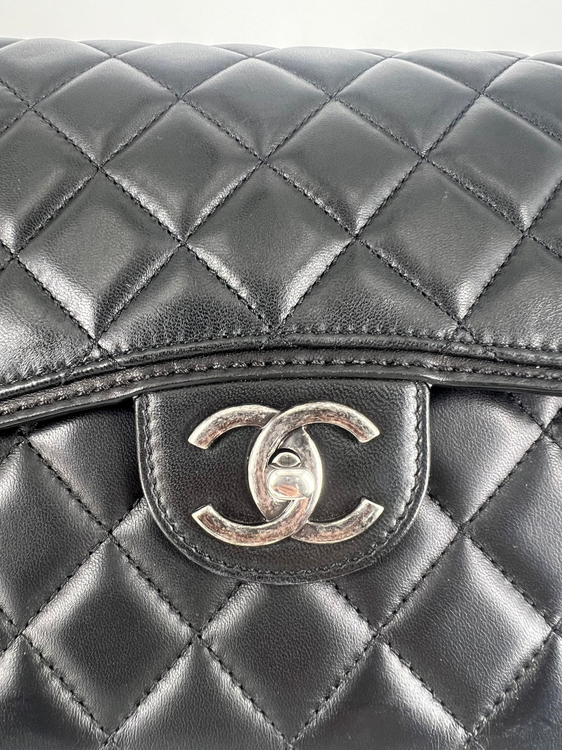 Chanel Lambskin Quilted Large Citizen Zip Flap Black