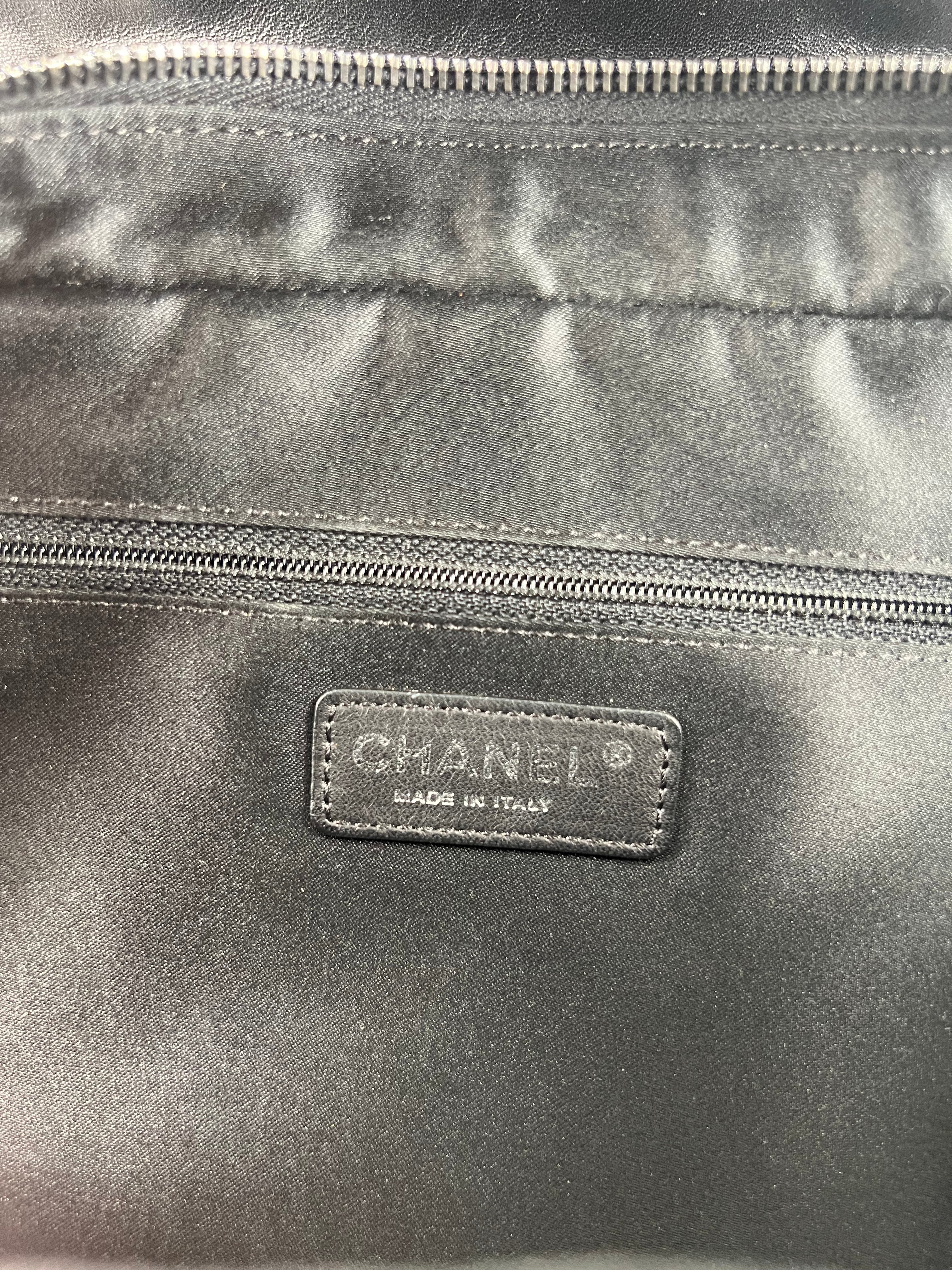 Chanel Lambskin Quilted Large Citizen Zip Flap Black