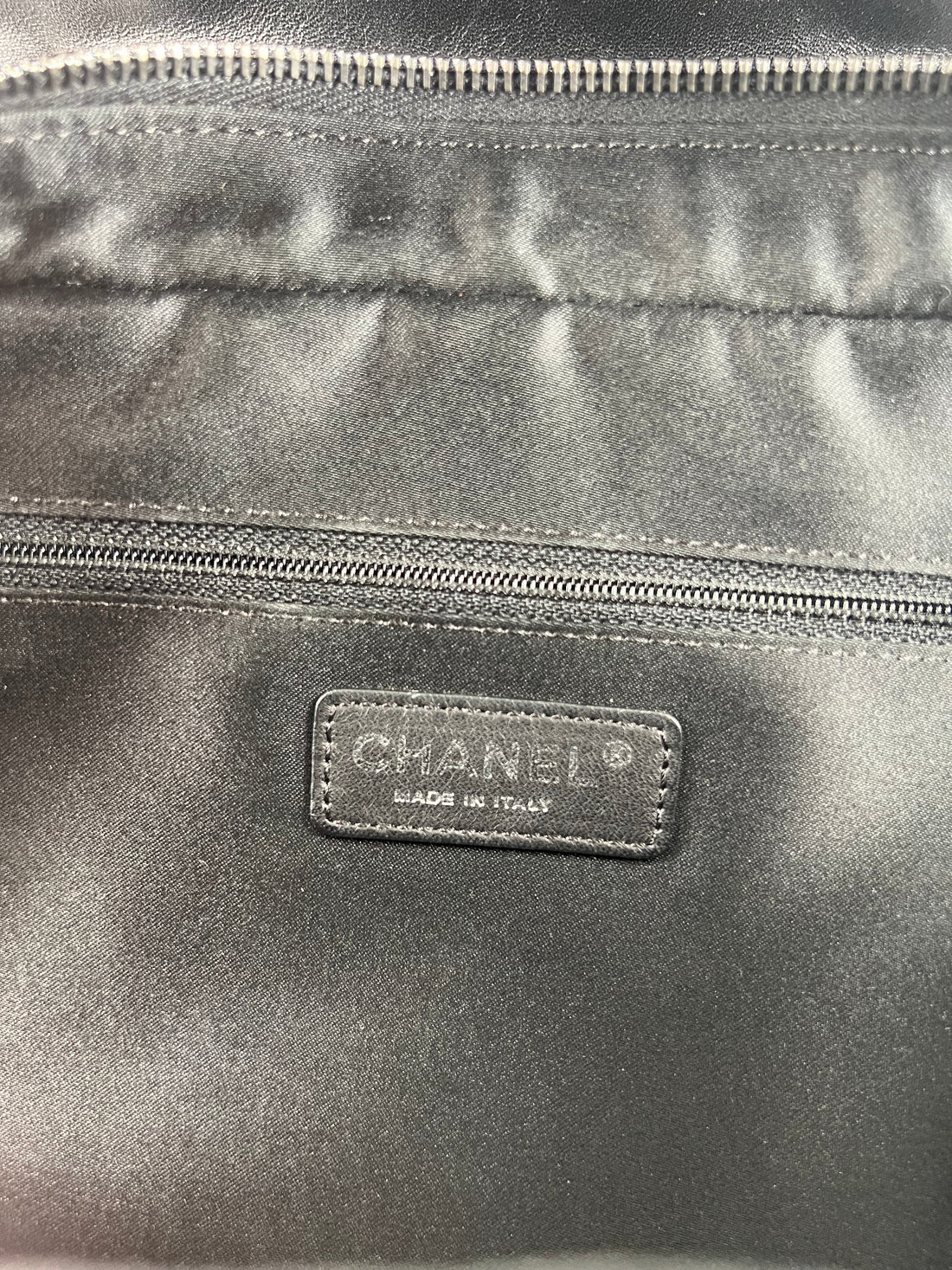 Chanel Lambskin Quilted Large Citizen Zip Flap Black