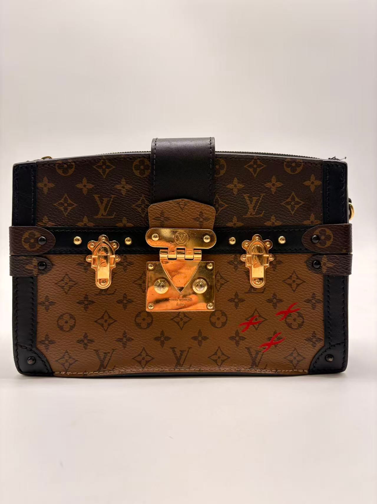 Louis Vuitton Monogram Trunk Clutch Shoulder Bag LV1310NA