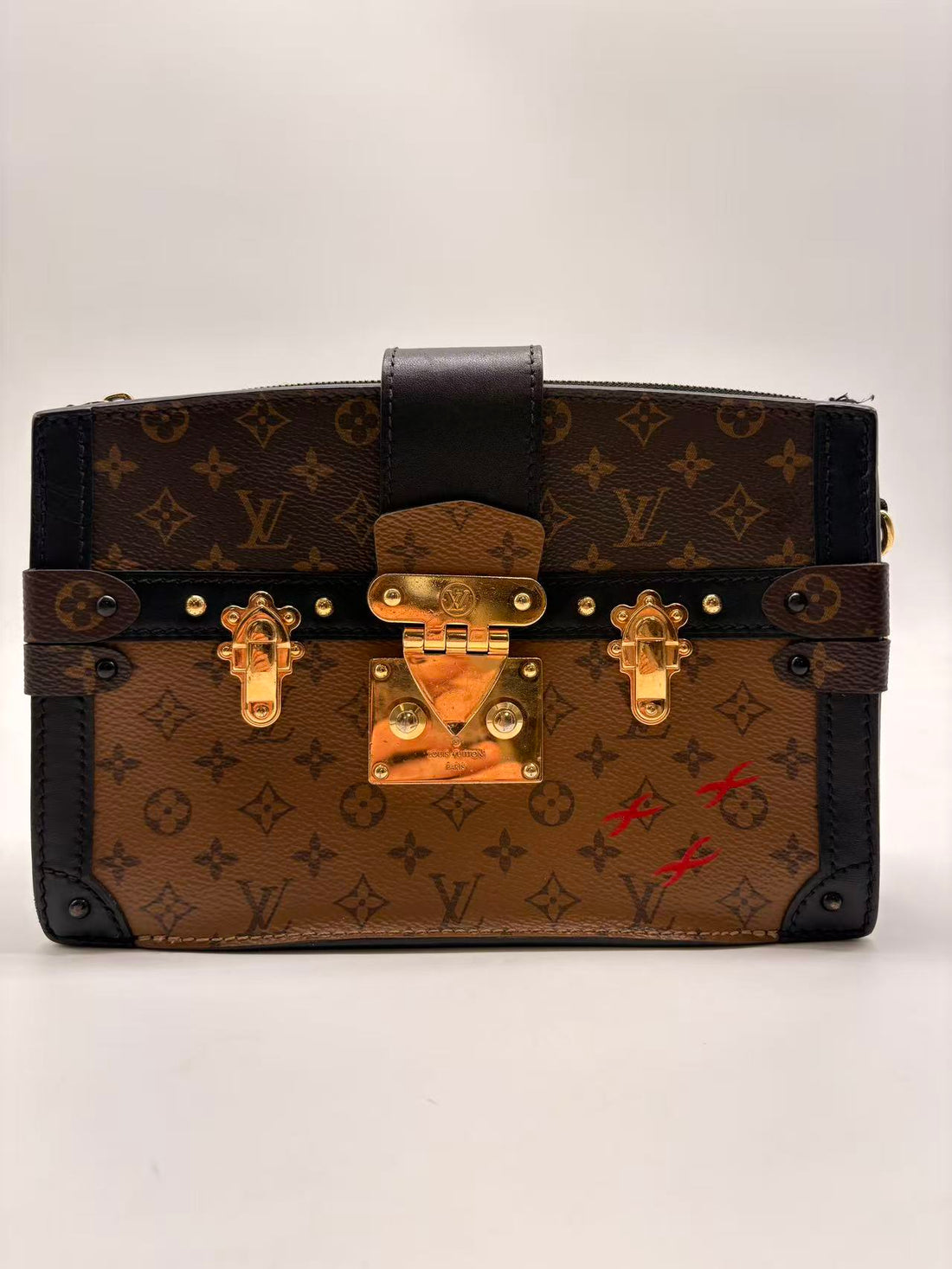 Louis Vuitton Monogram Trunk Clutch Shoulder Bag LV1310NA
