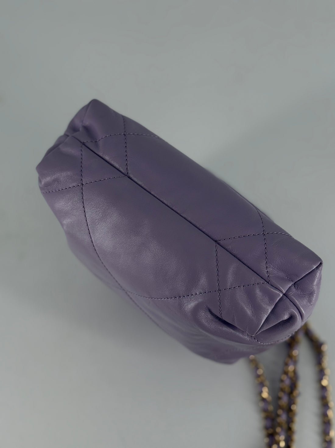 Chanel 22 Bag Mini  Calfskin Purple Microchipped