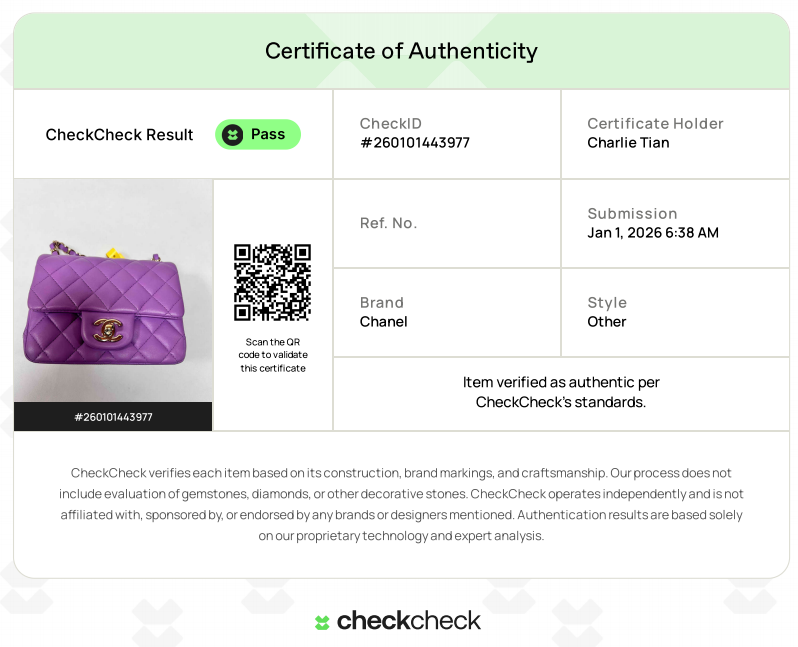 Chanel Purple Quilted Lambskin Classic Flap Bag (CE***39) G017