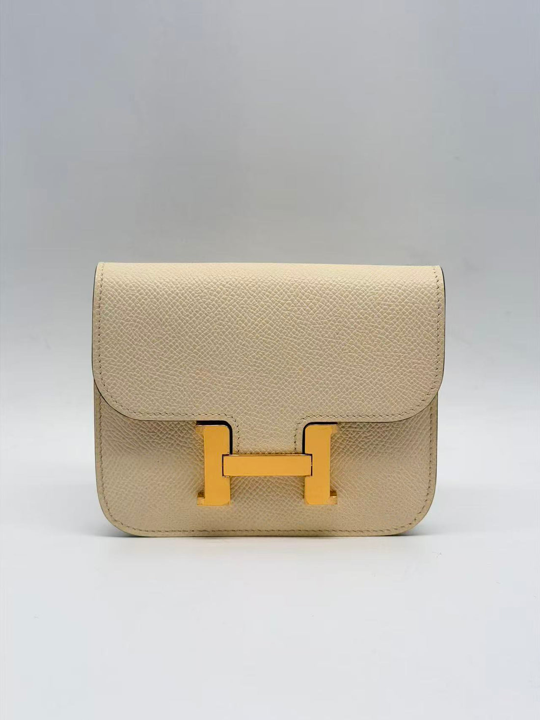 Hermes Epsom Slim Constance White/Gold with Box HR47