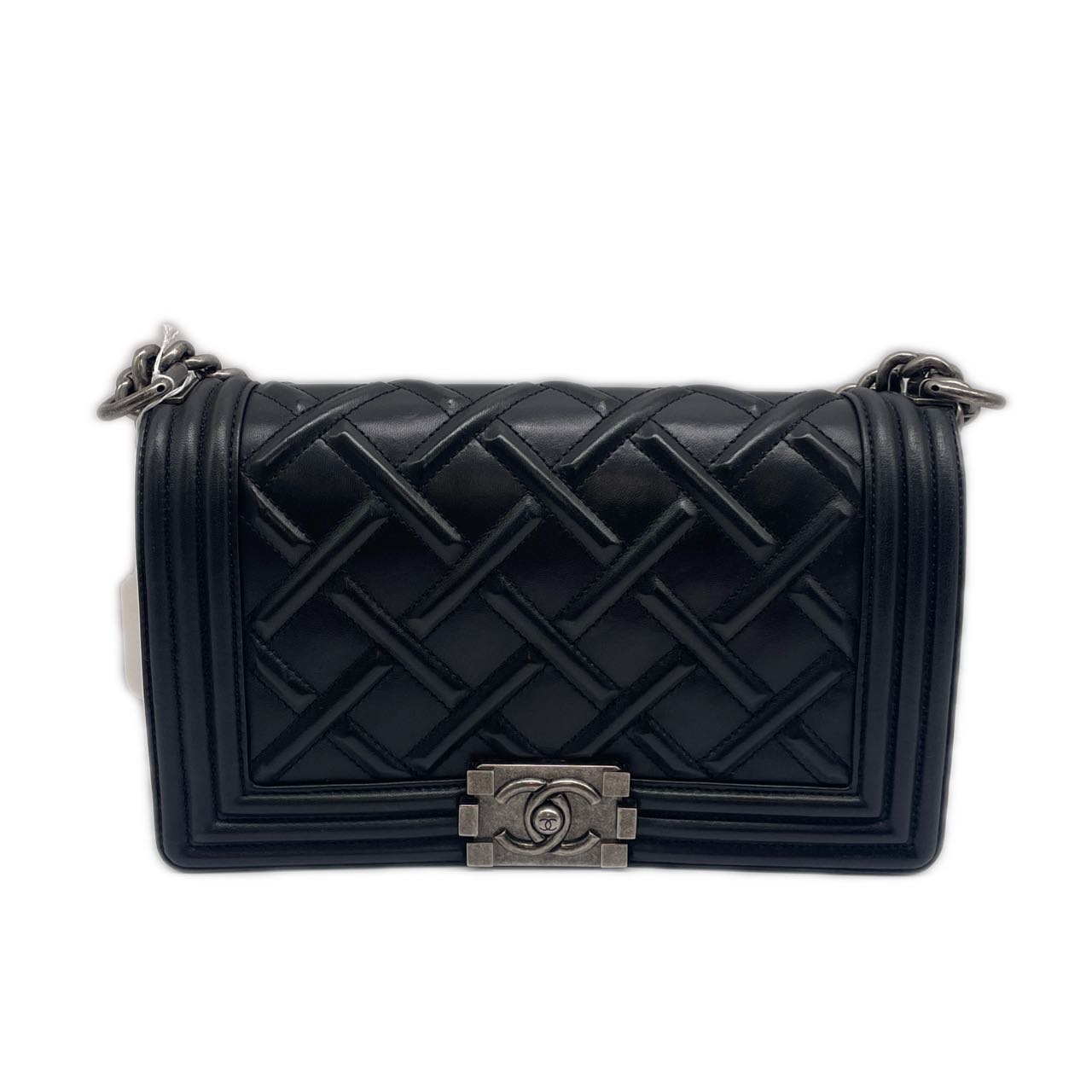 Chanel Celtic Leather Medium Flap Boy Black (17***92) CC630